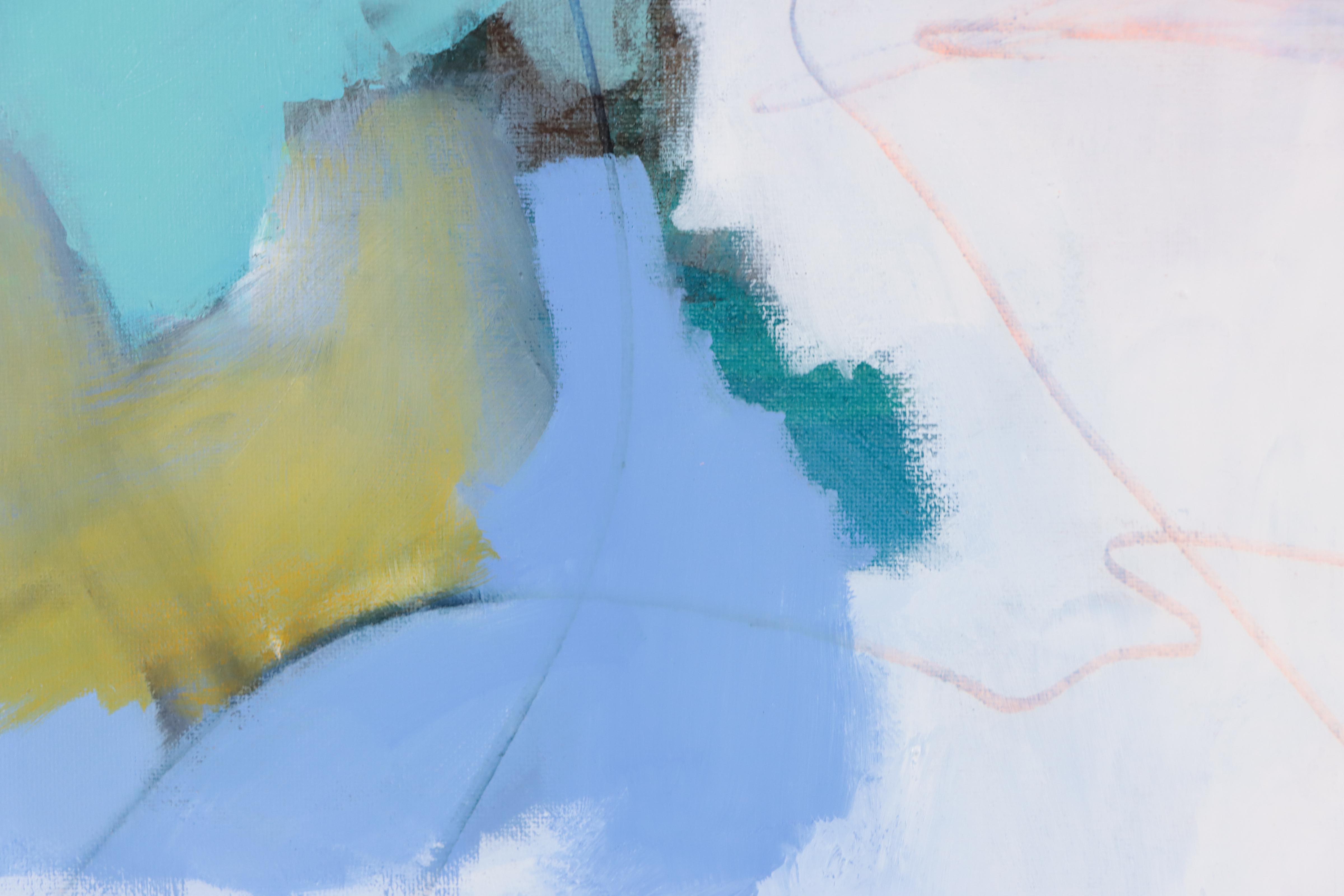 Milagros Pongo Abstract Mixd Media Painting "Ibrat (Urdu)"