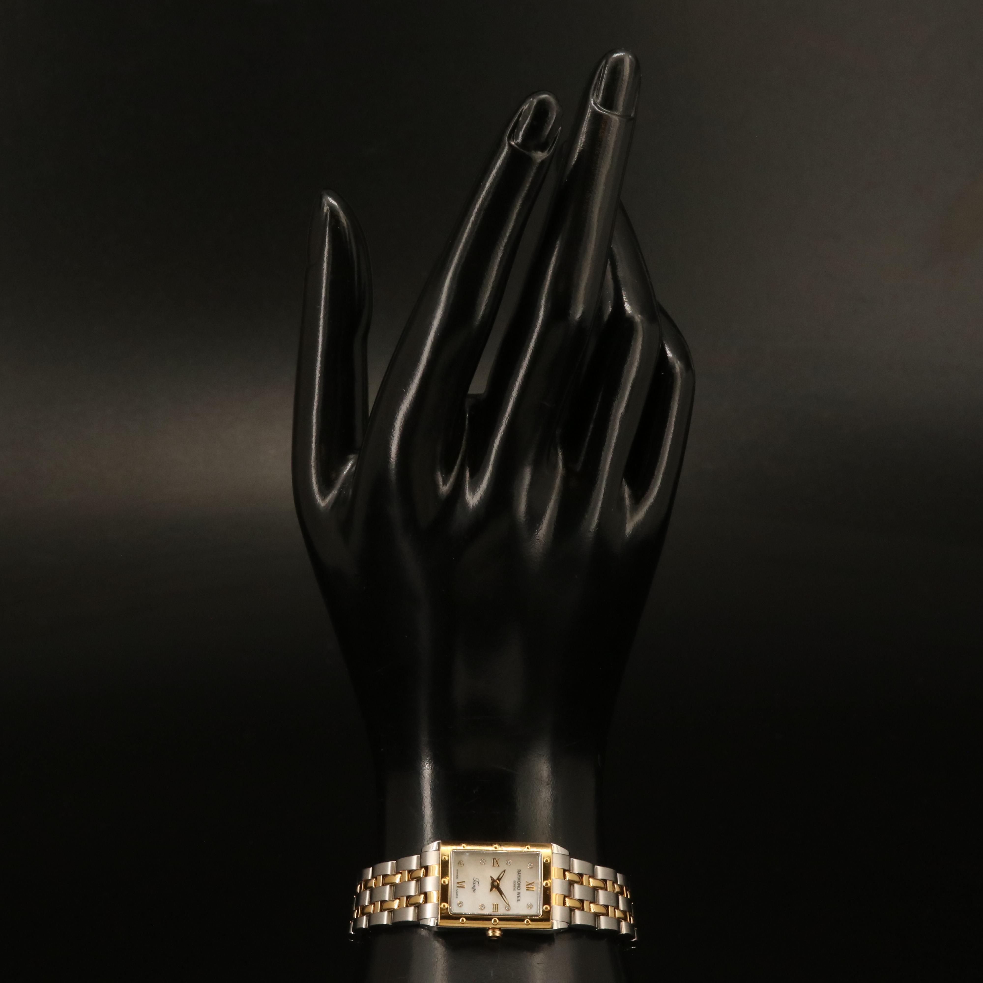 Diamond Raymond Weill Tango Mother-of-Pearl Watch