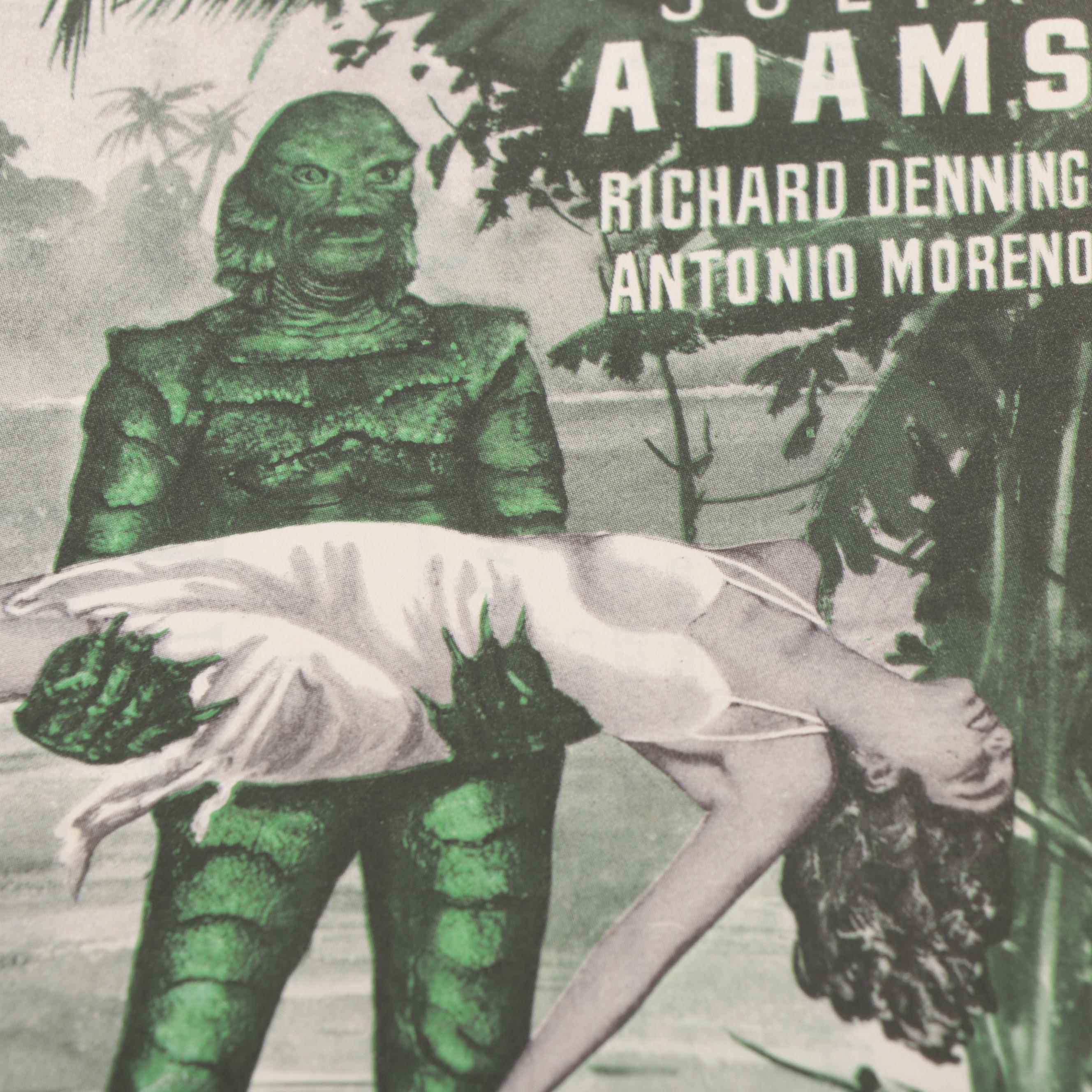 Creature from the Black Lagoon Spanish Lobby Card Poster, Mid-20th Century