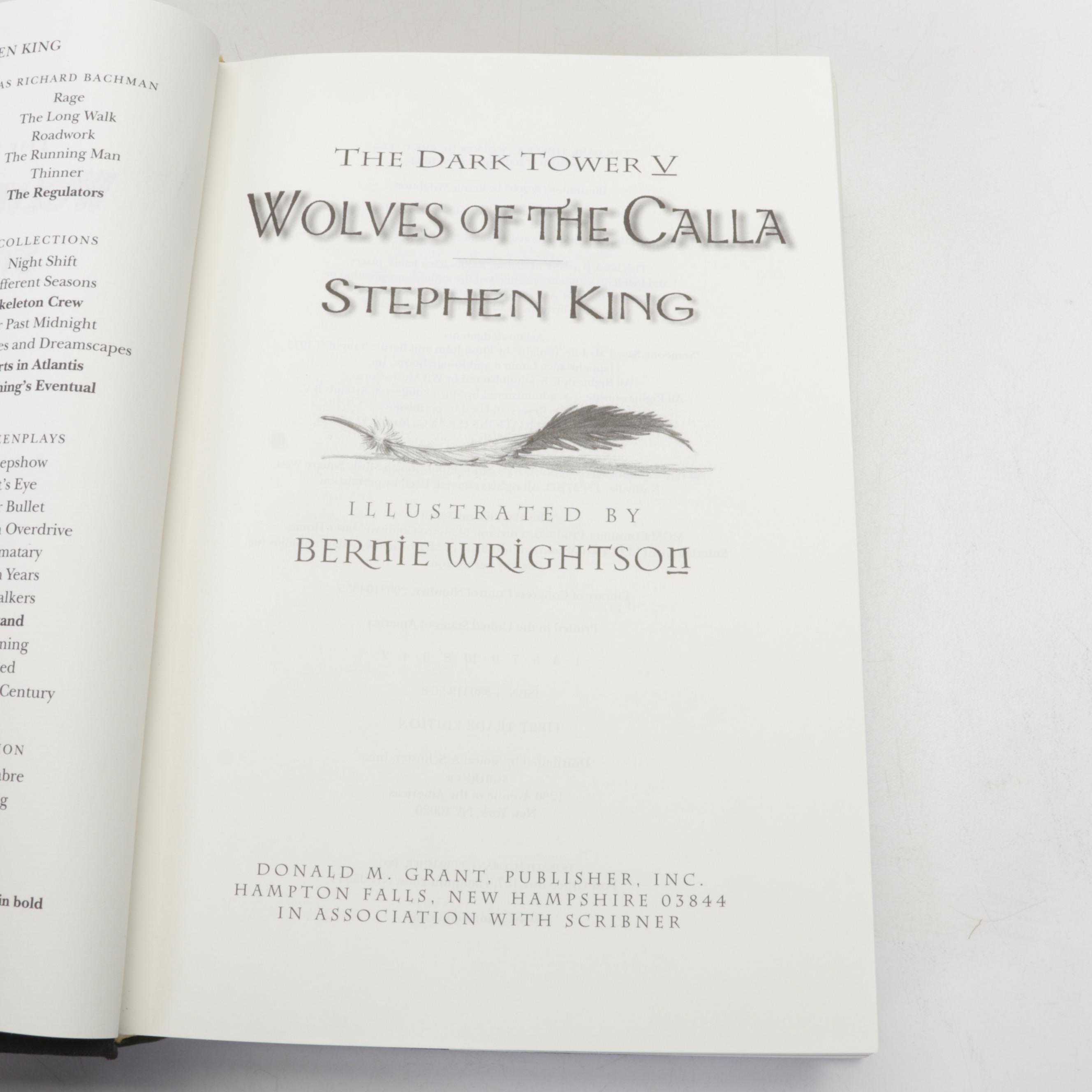 First Edition "Wolves of the Calla" and More Early Edition Stephen King Novels