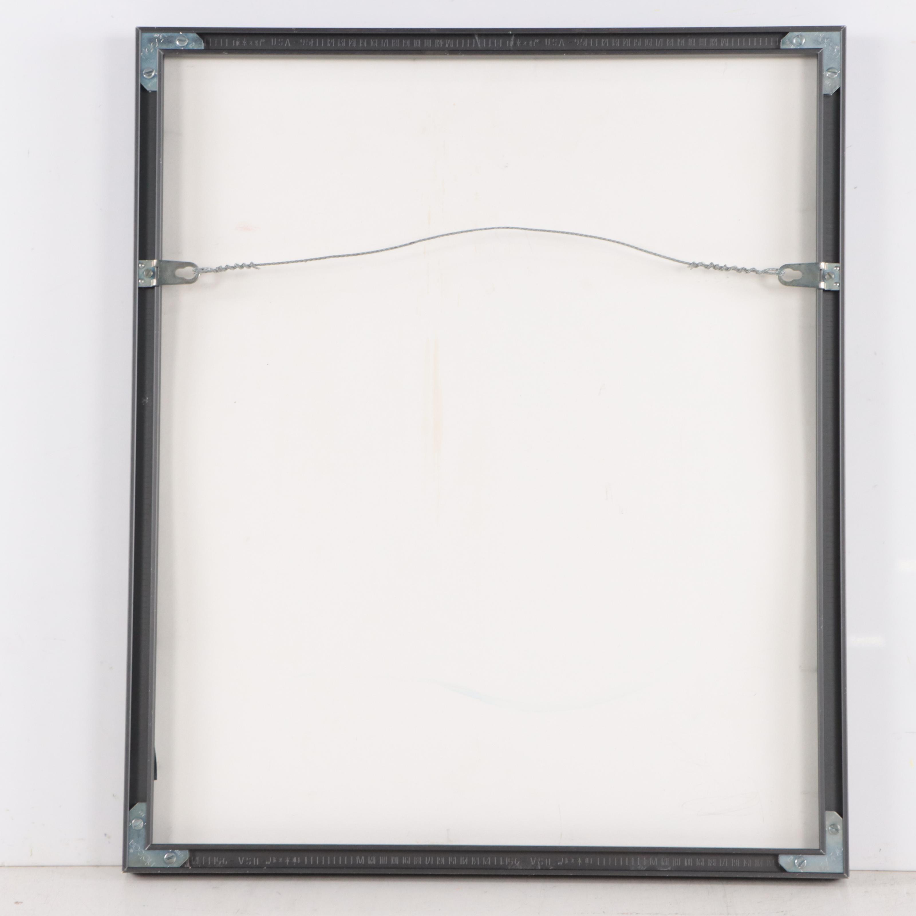 Jeaneen Barnhart Gestural Charcoal Drawing of Figure, 1996