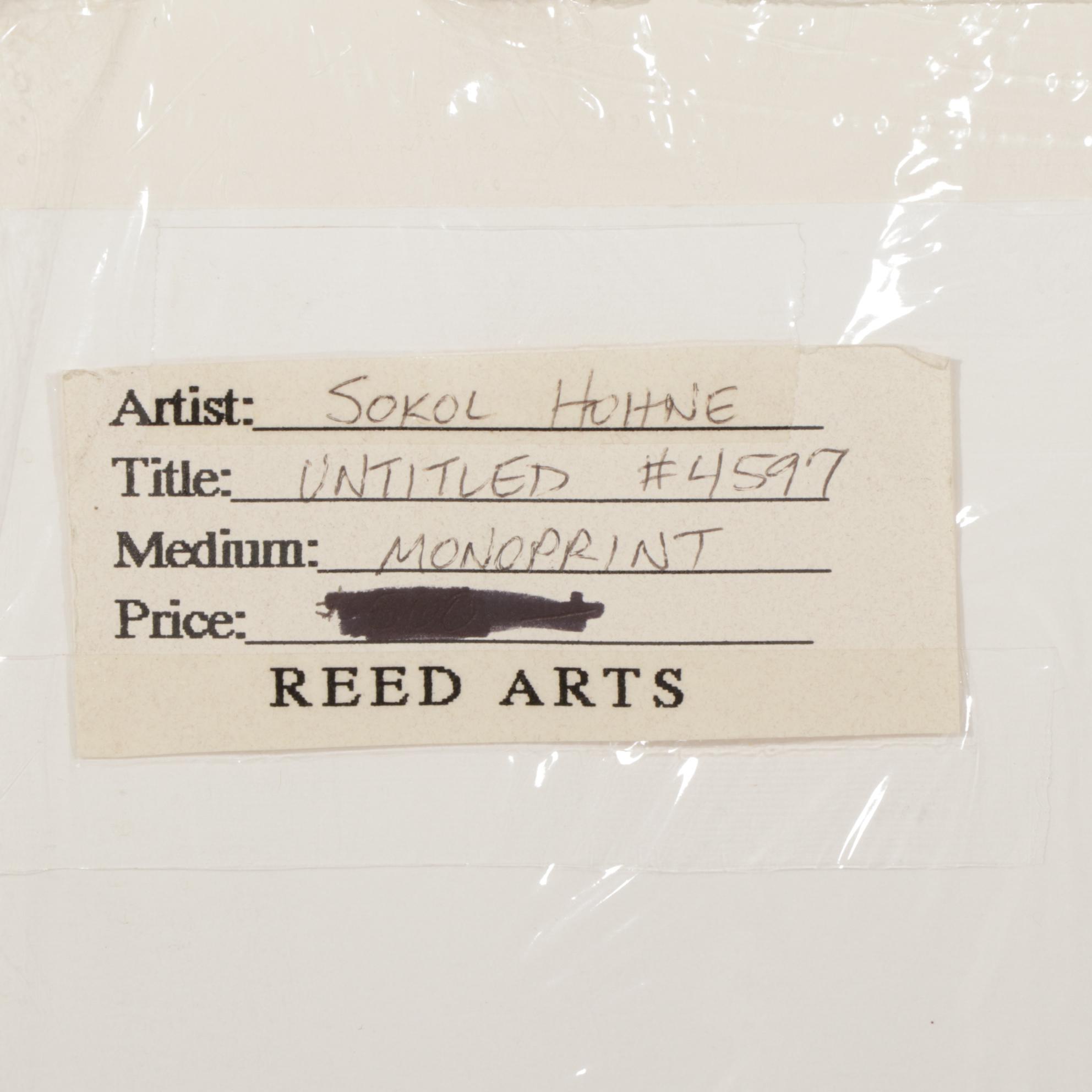 Starlie Sokol-Hohne Mixed Media Monoprint of World Map, Circa 2000