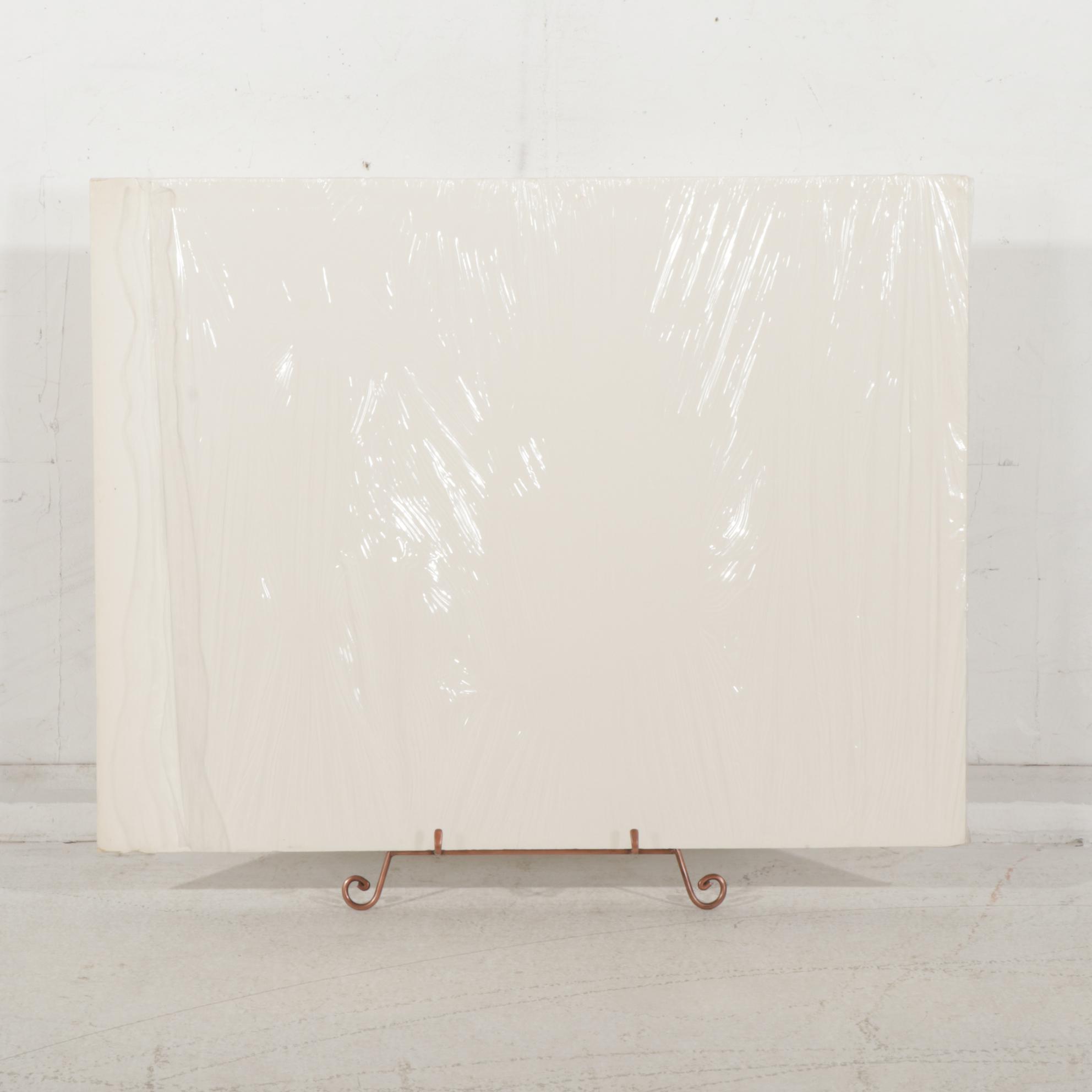 Starlie Sokol-Hohne Mixed Media Monoprint of World Map, Circa 2000