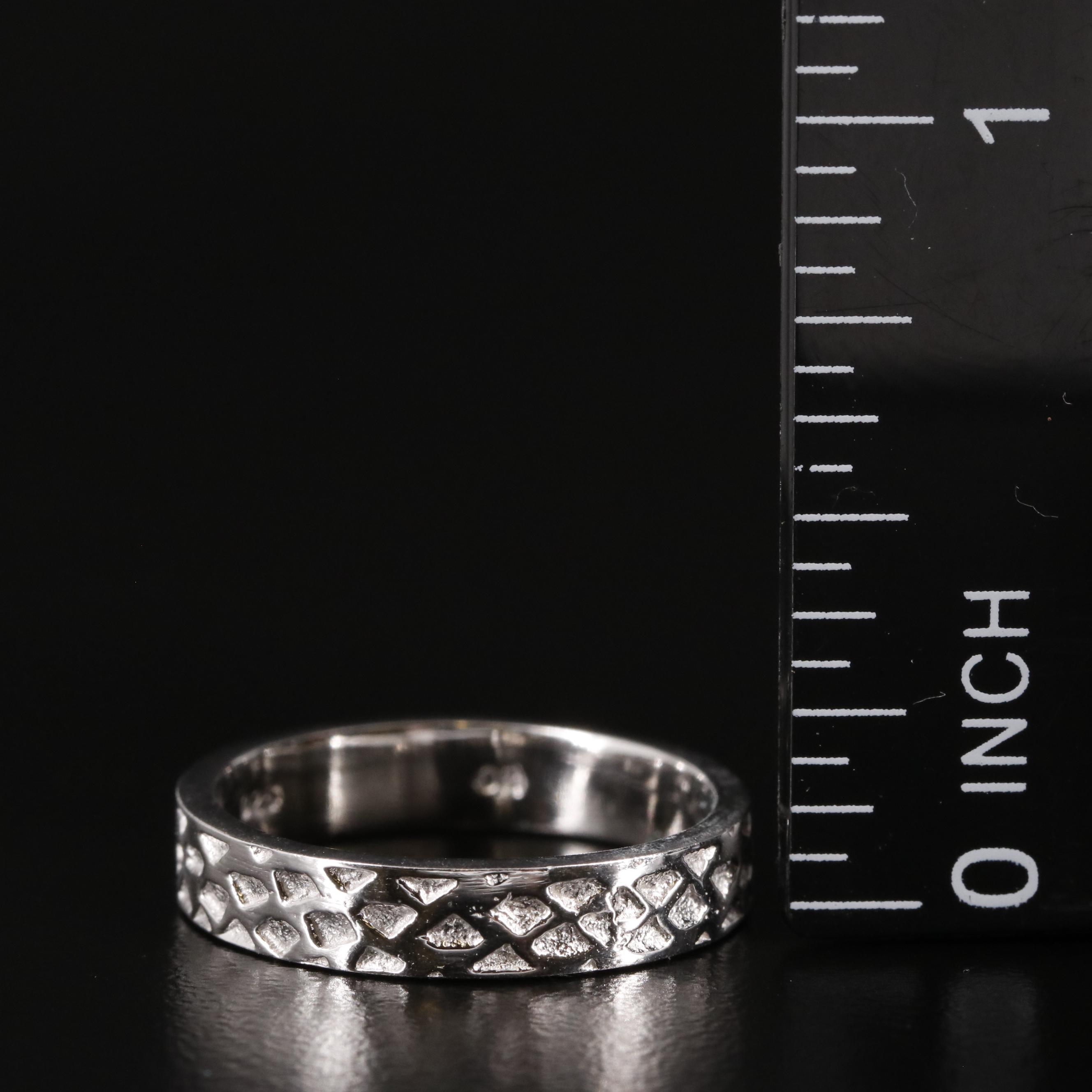 Sterling Textured Band
