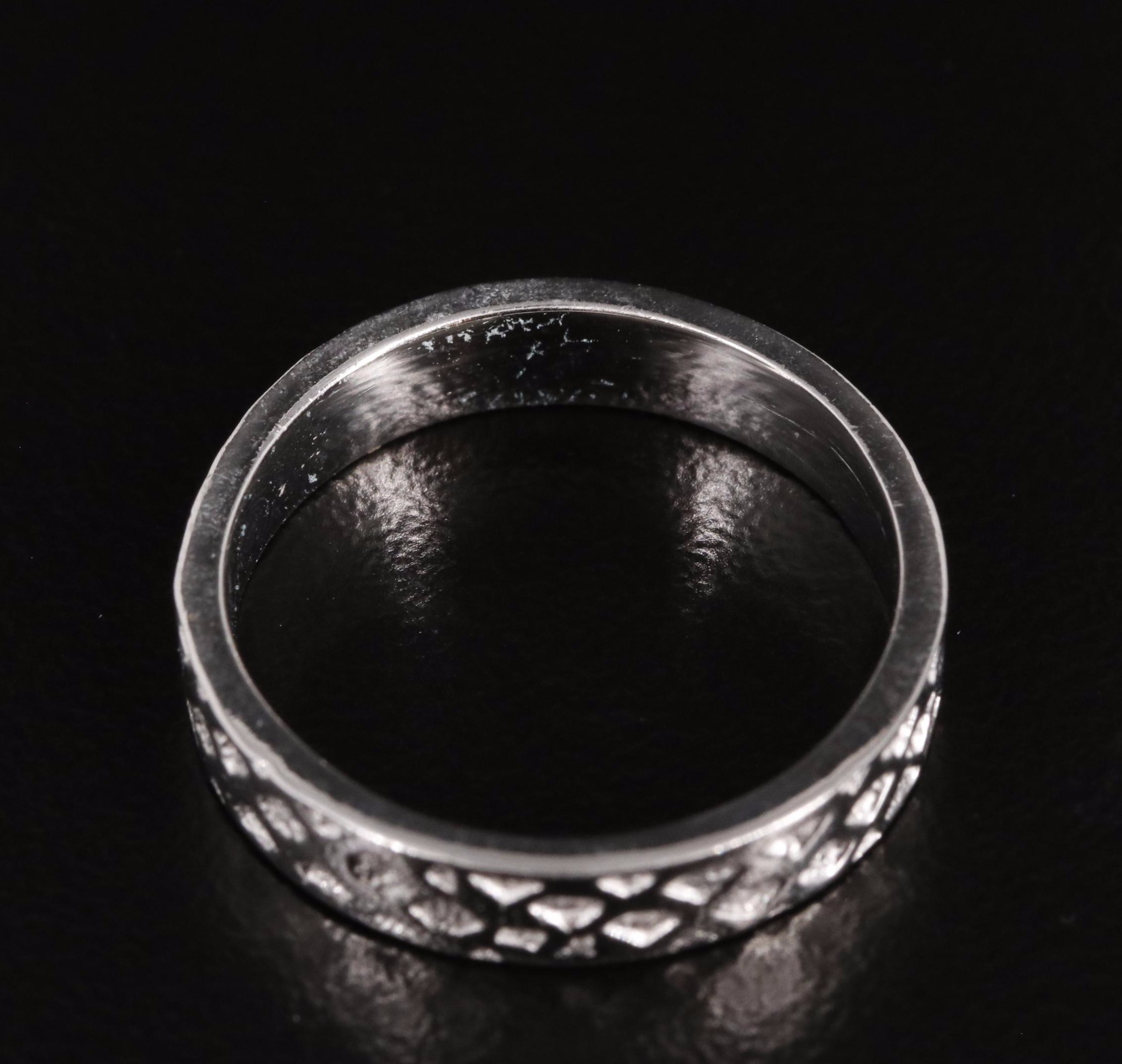 Sterling Textured Band