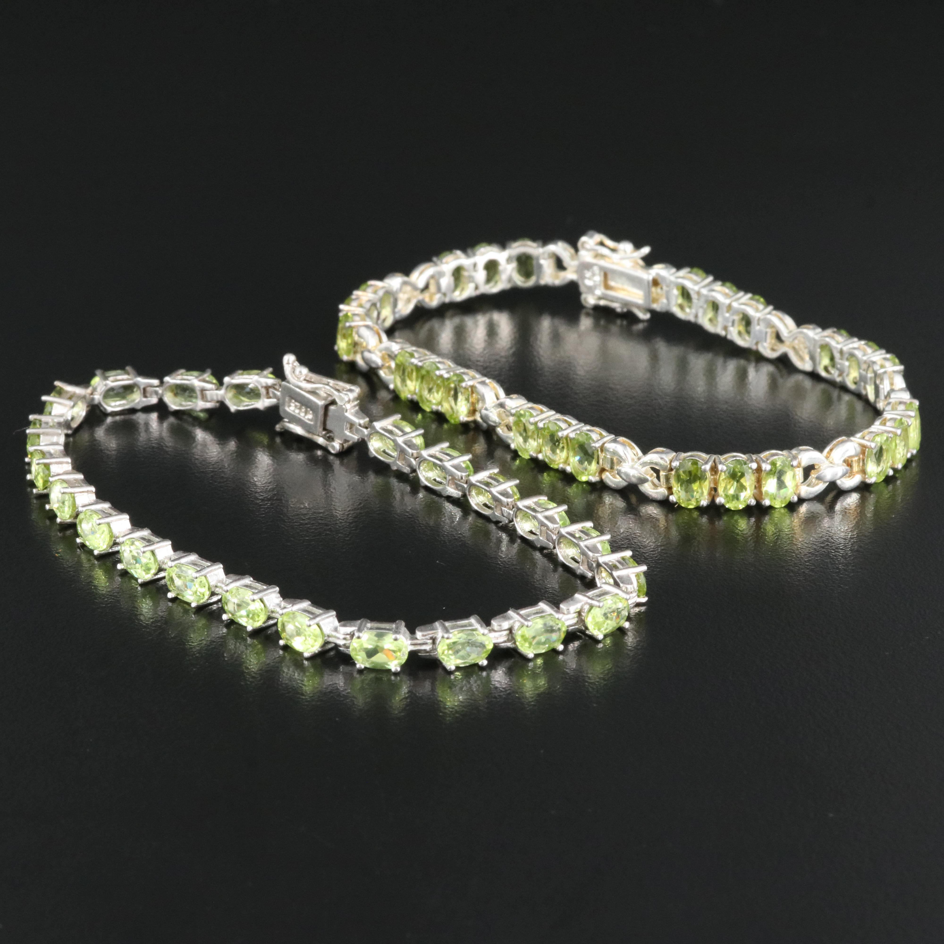 Sterling Peridot Bracelets