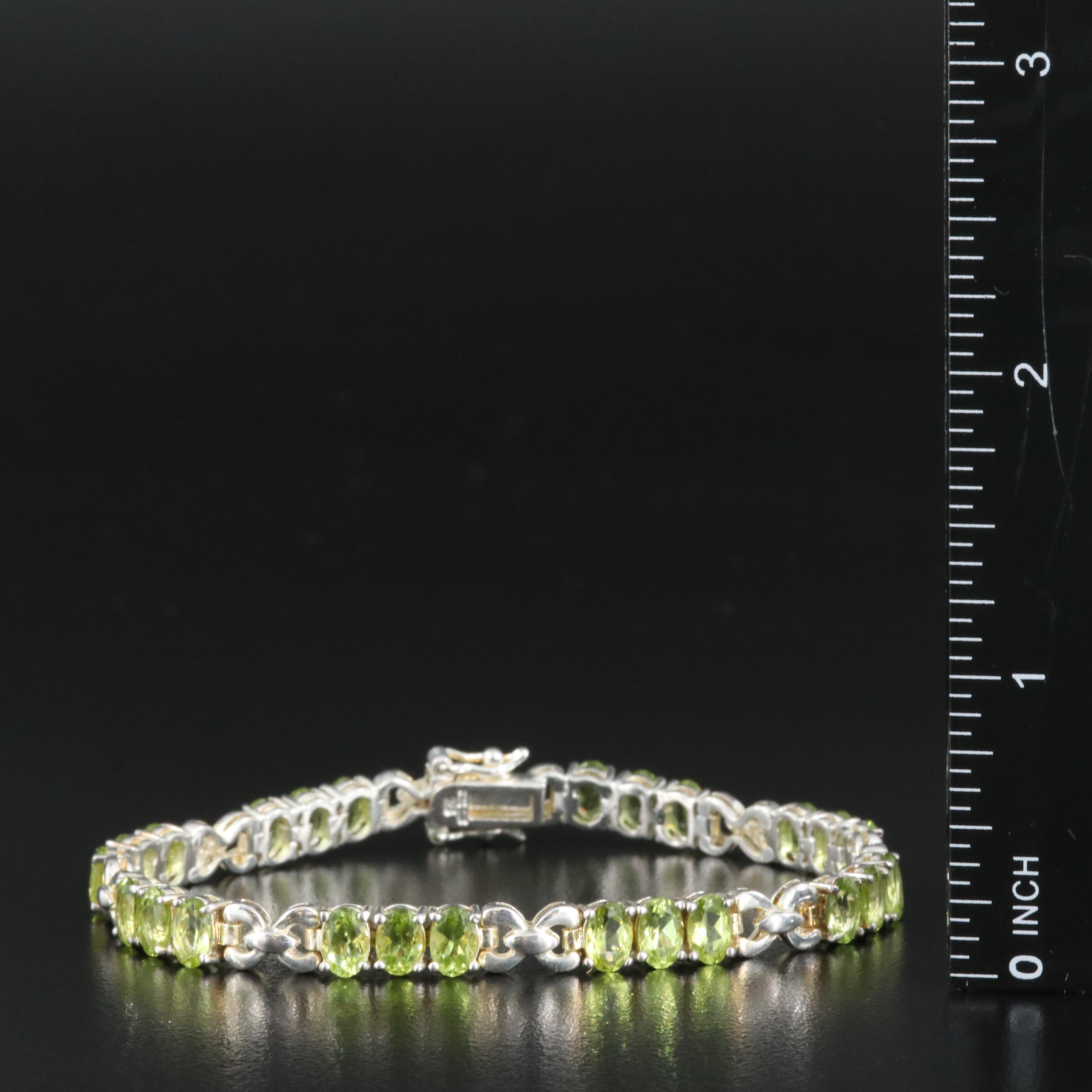 Sterling Peridot Bracelets