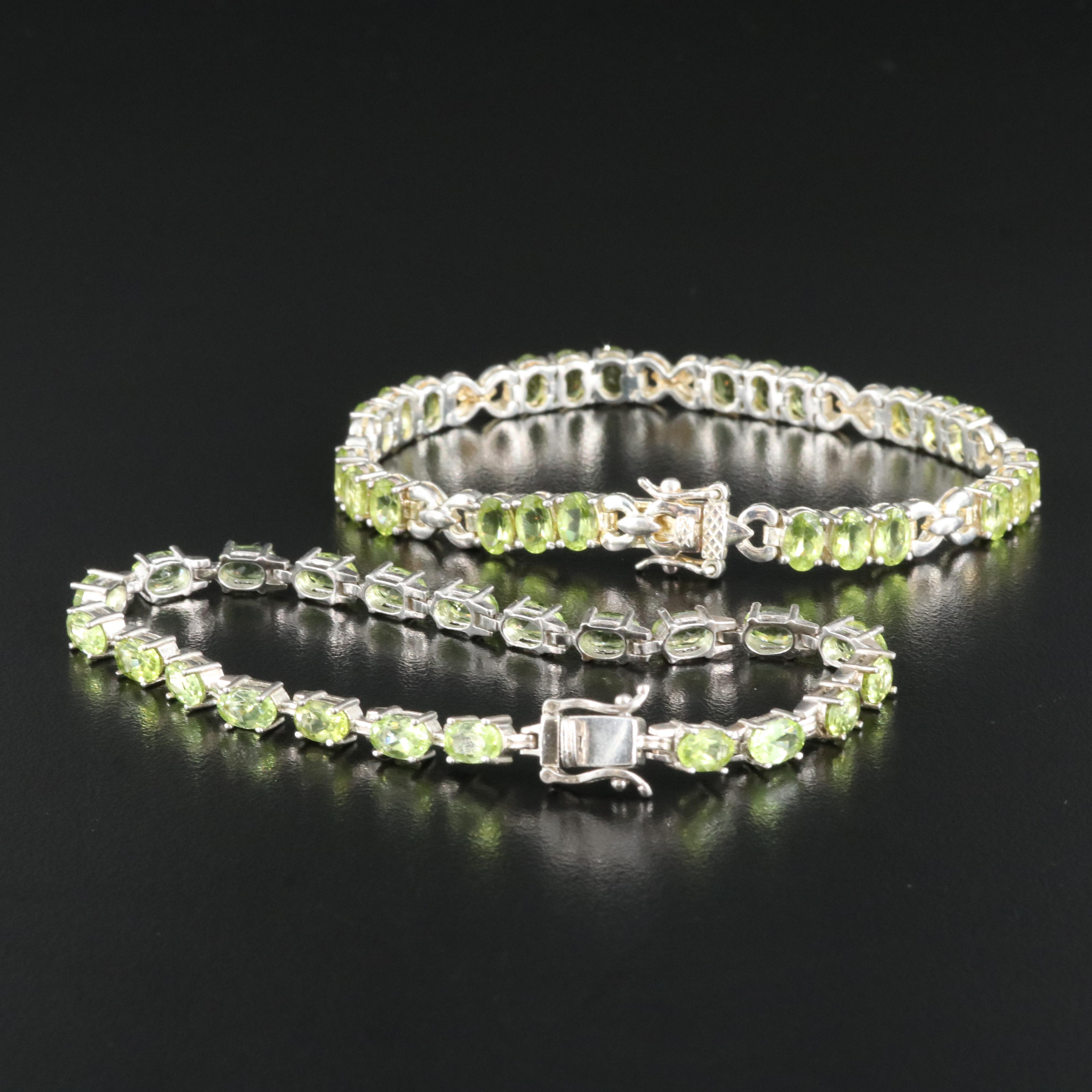 Sterling Peridot Bracelets