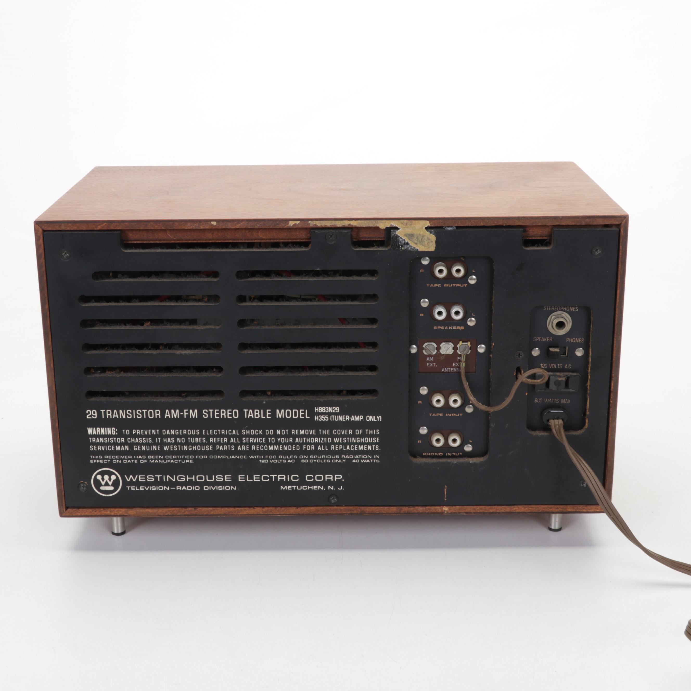 Westinghouse Transistor Radio, Realistic Turntable, and LaPhone Clock Radio