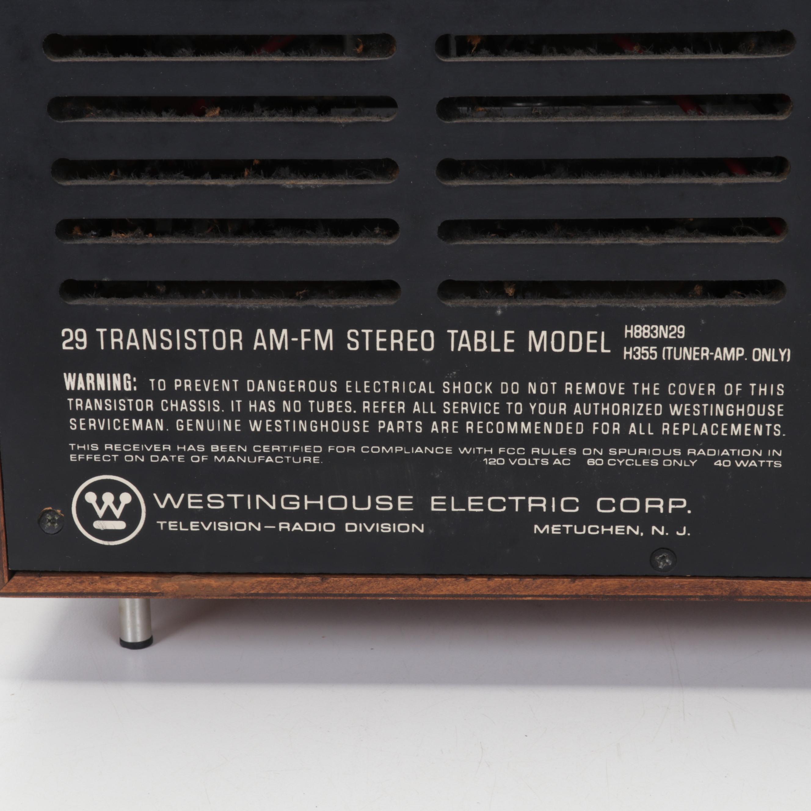 Westinghouse Transistor Radio, Realistic Turntable, and LaPhone Clock Radio