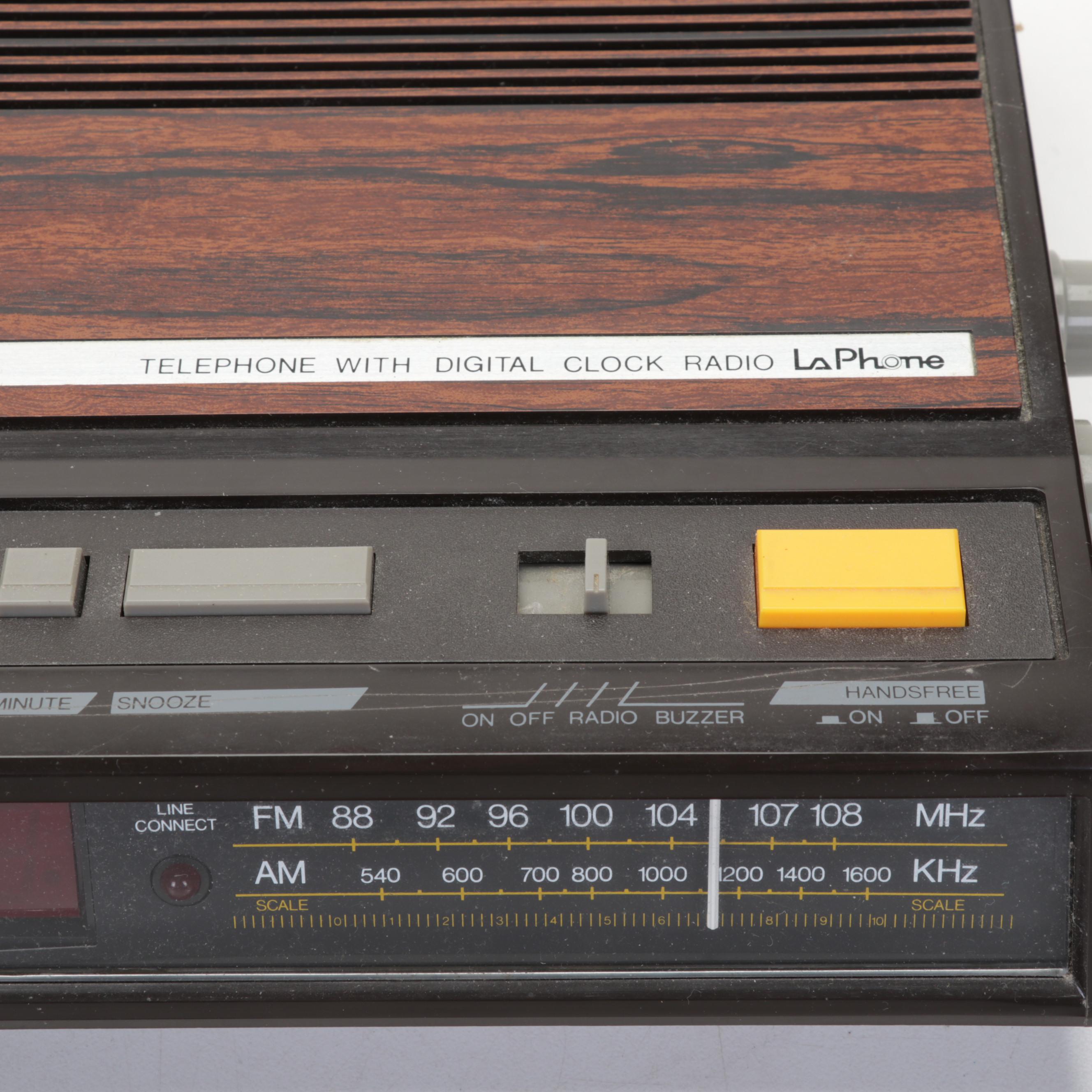 Westinghouse Transistor Radio, Realistic Turntable, and LaPhone Clock Radio