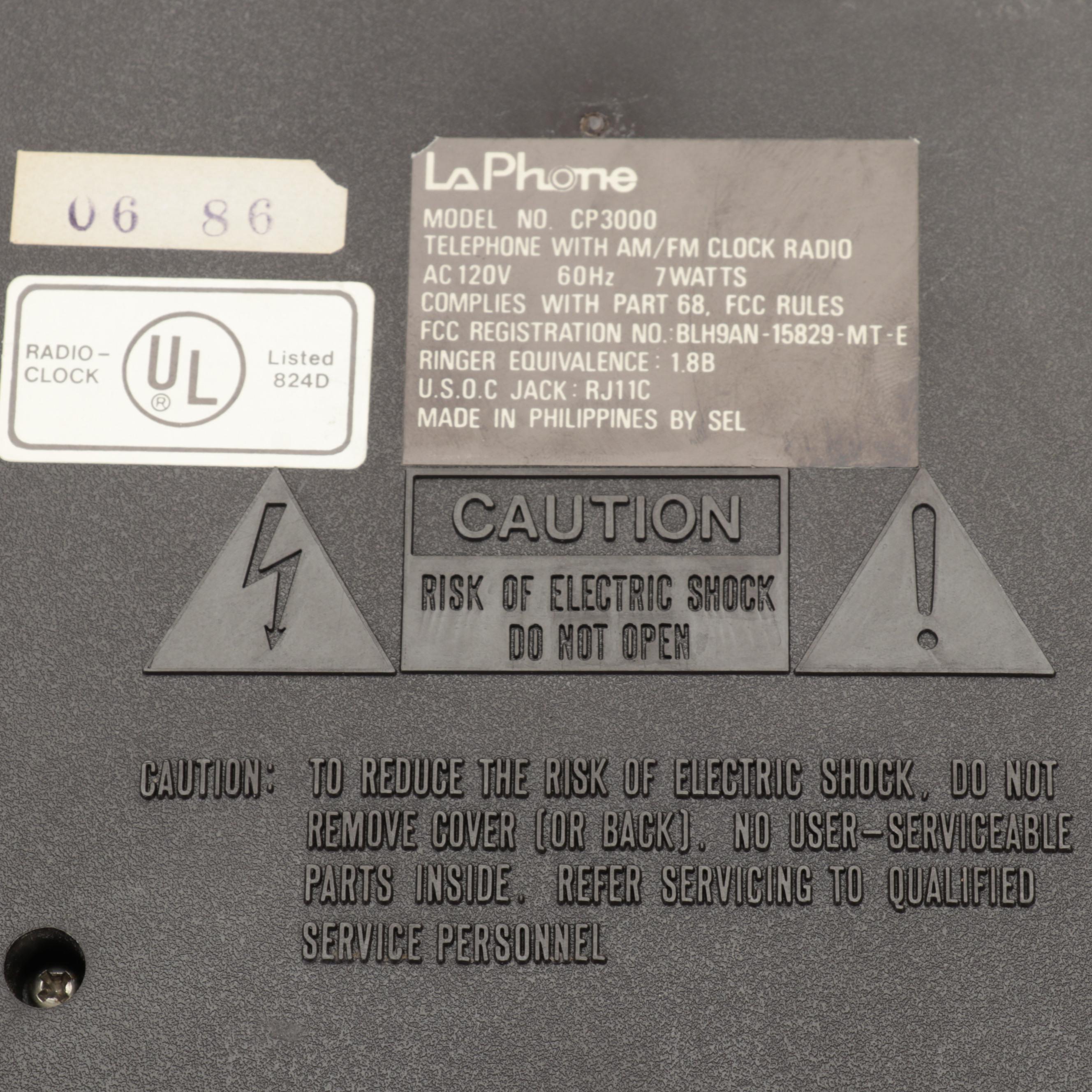 Westinghouse Transistor Radio, Realistic Turntable, and LaPhone Clock Radio