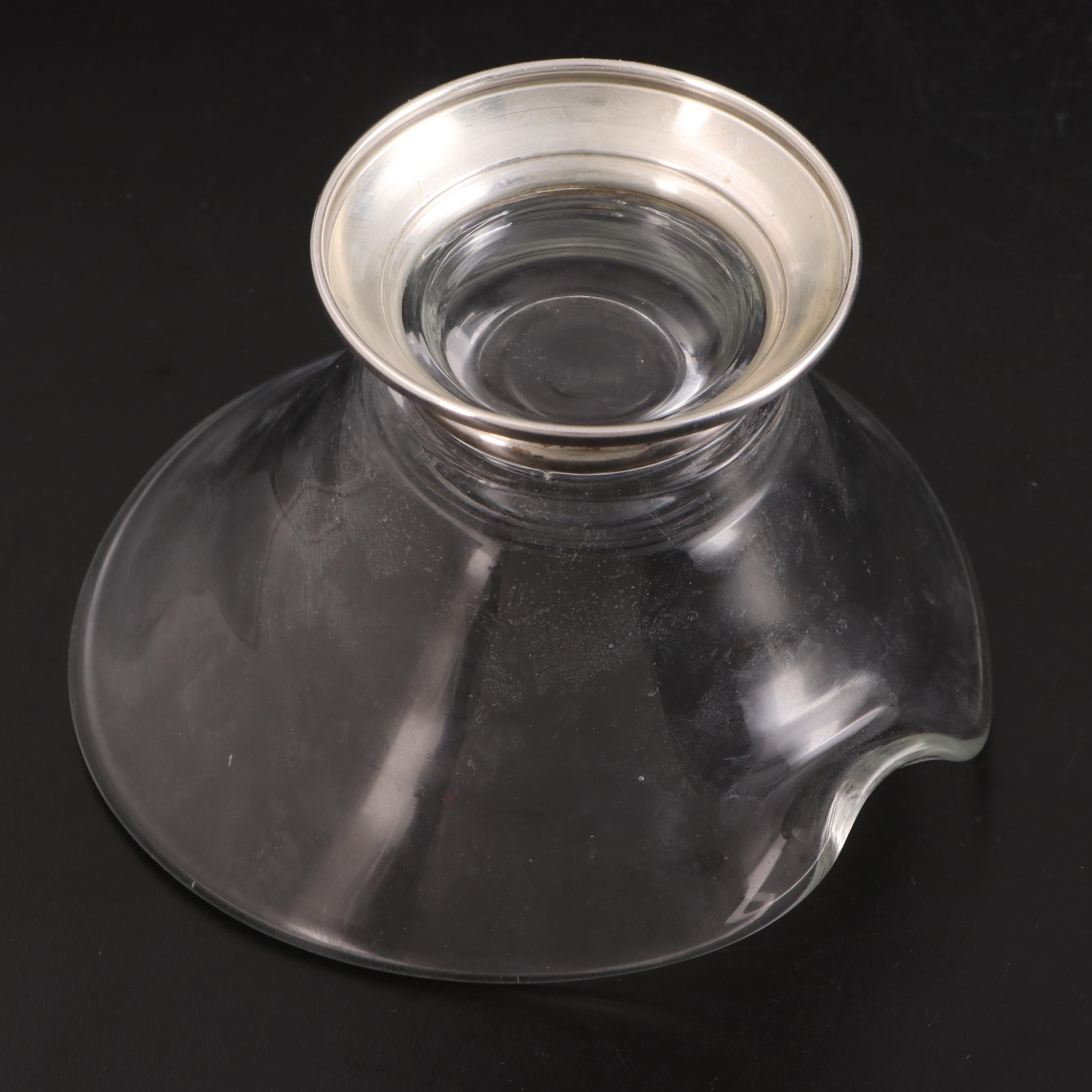 Reed & Barton Enameled Paul Revere and Other Silver Footed Serving Bowl