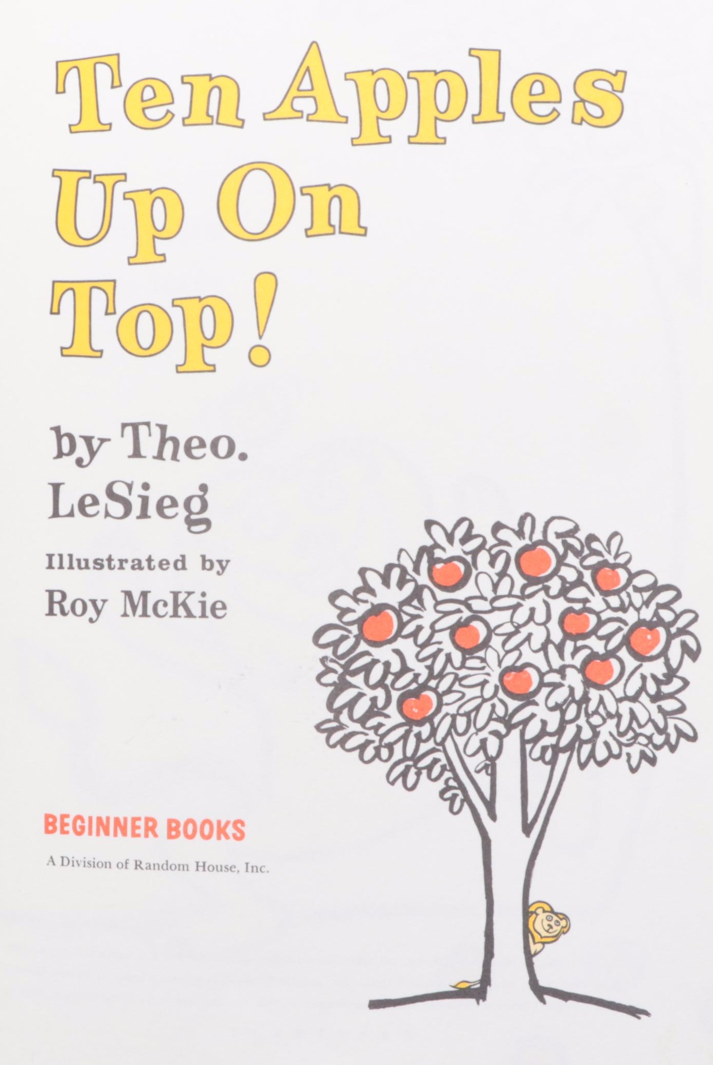 Book Club Edition "Ten Apples up on Top" by Theo. LeSieg and More