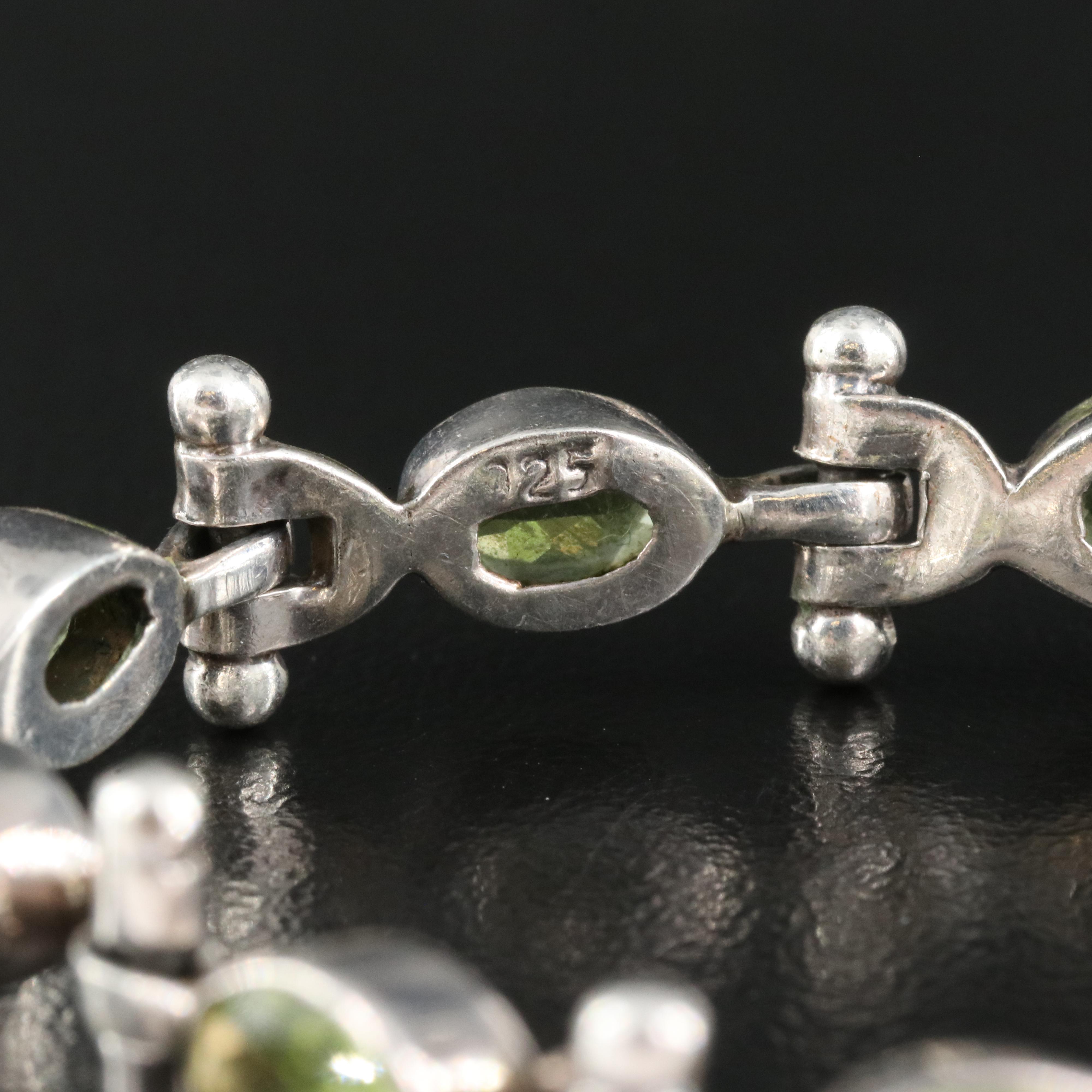 Sterling Peridot Bracelets