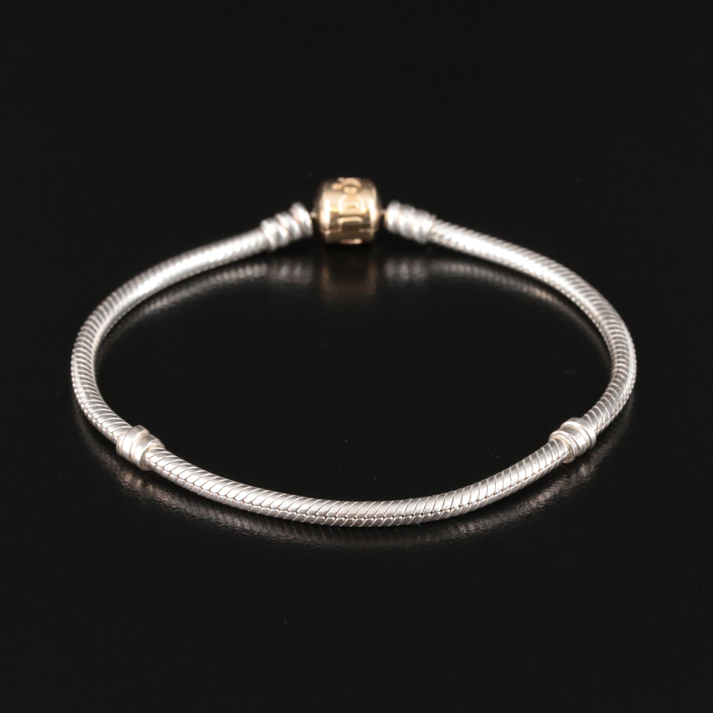 Pandora Sterling Bracelet with 14K Accent