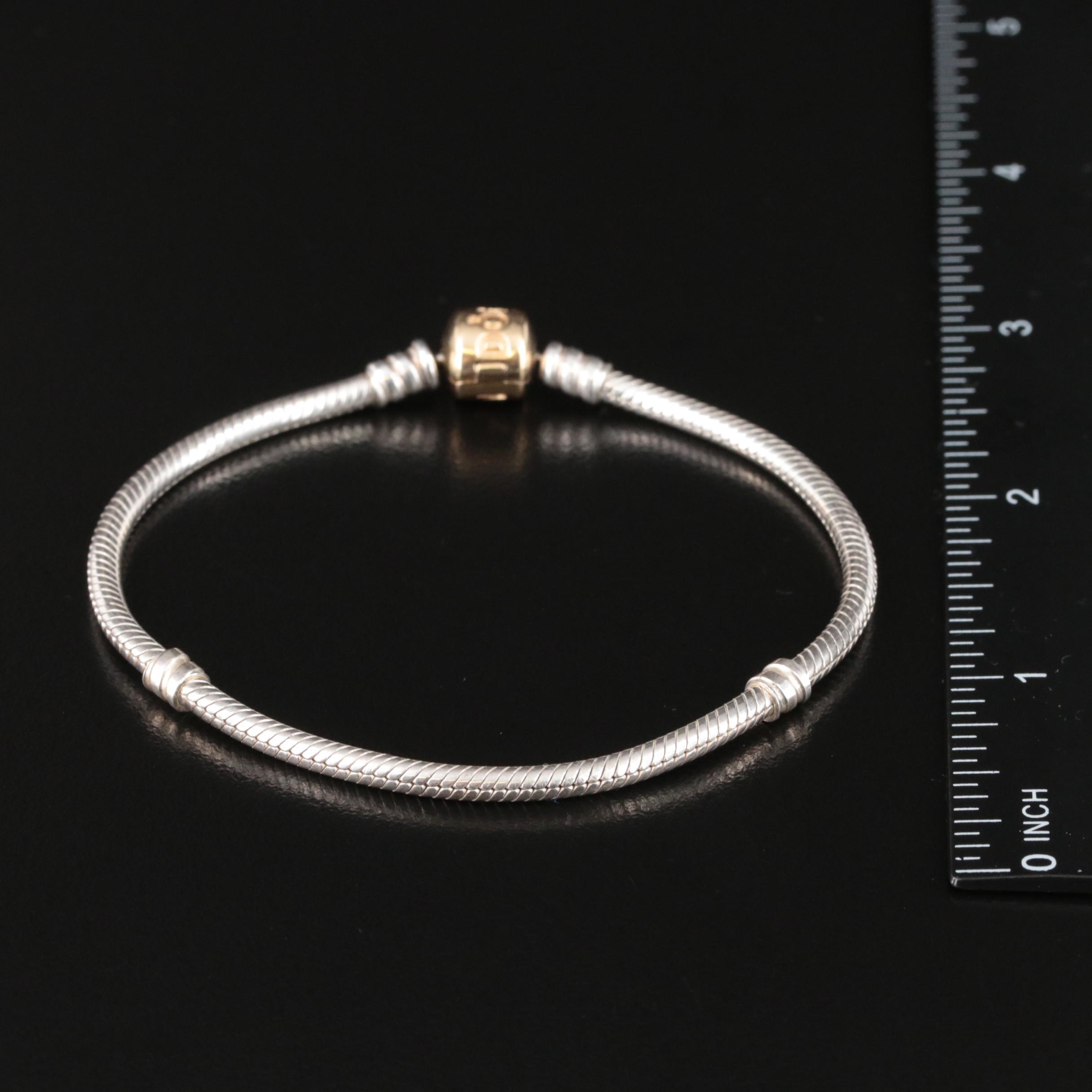 Pandora Sterling Bracelet with 14K Accent