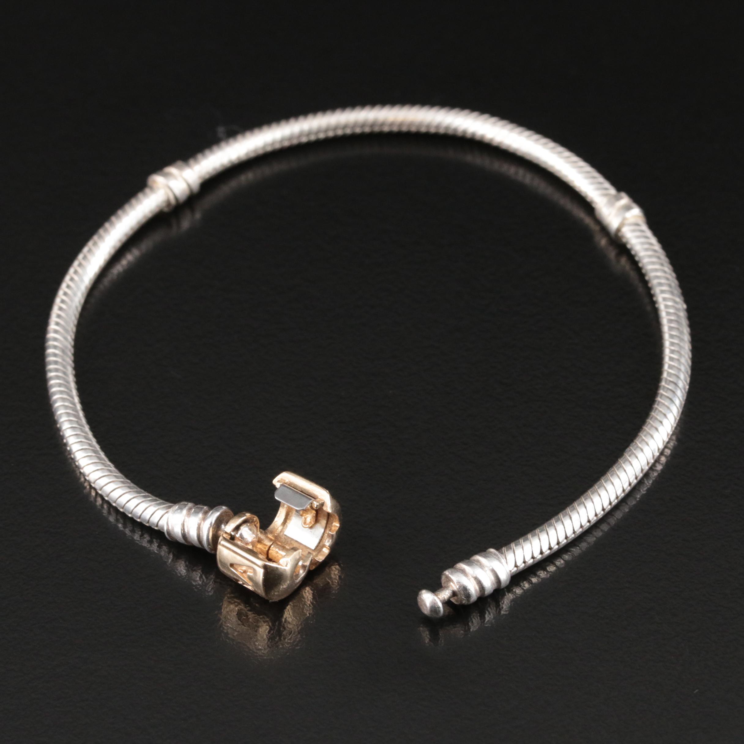 Pandora Sterling Bracelet with 14K Accent