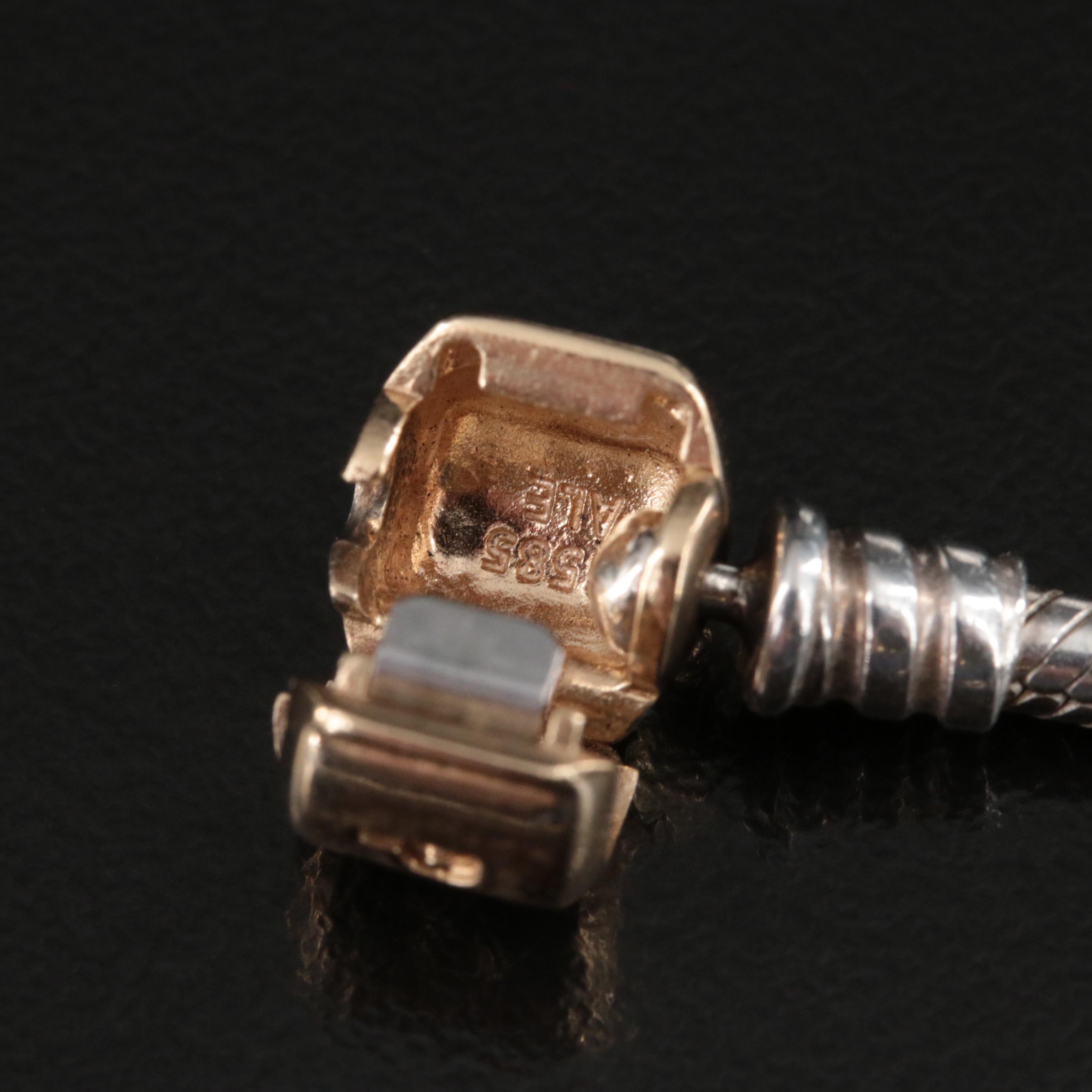 Pandora Sterling Bracelet with 14K Accent