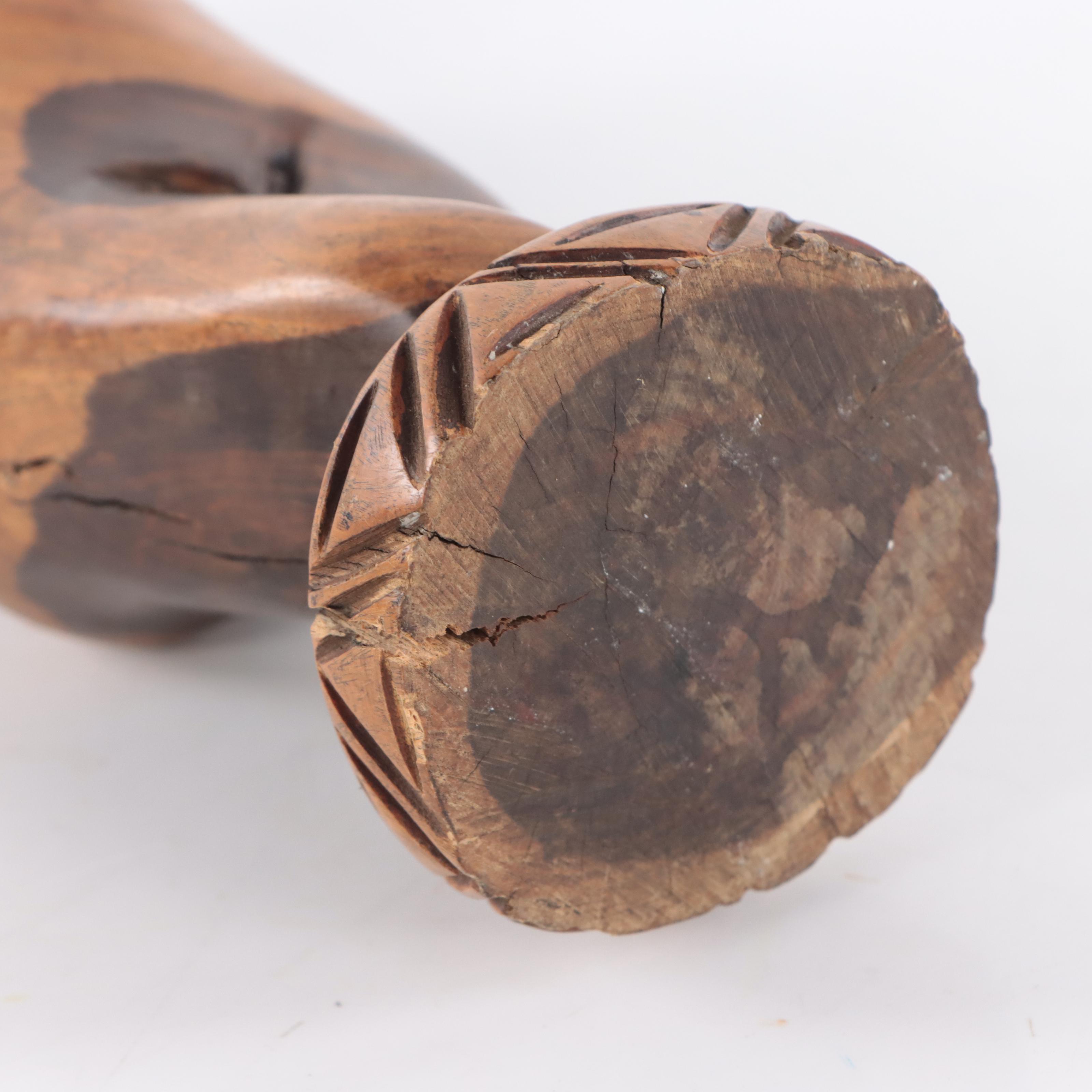 Carved Wood Female Figure Sculpture