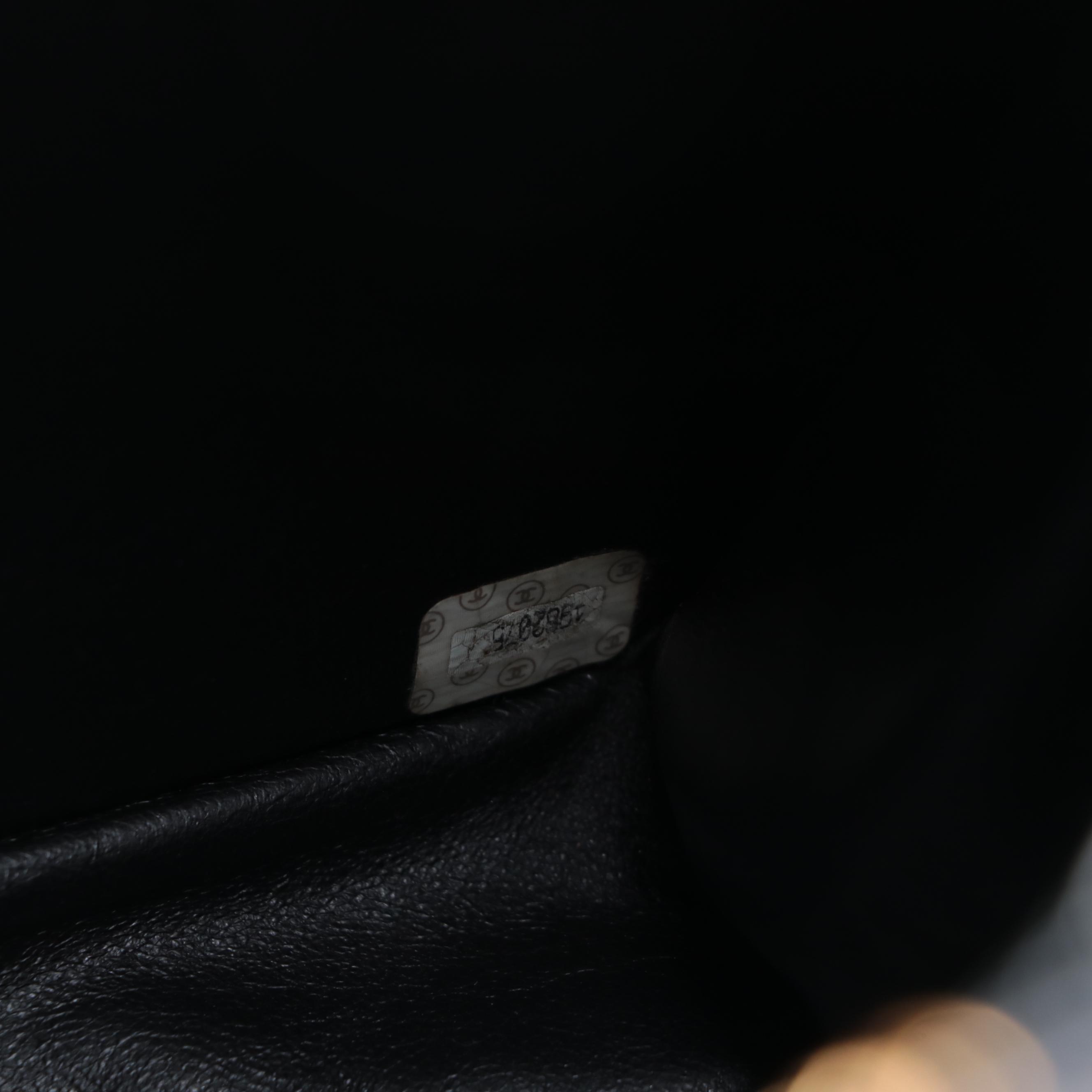 Chanel CC Medium Shoulder Tote in Black Caviar Leather