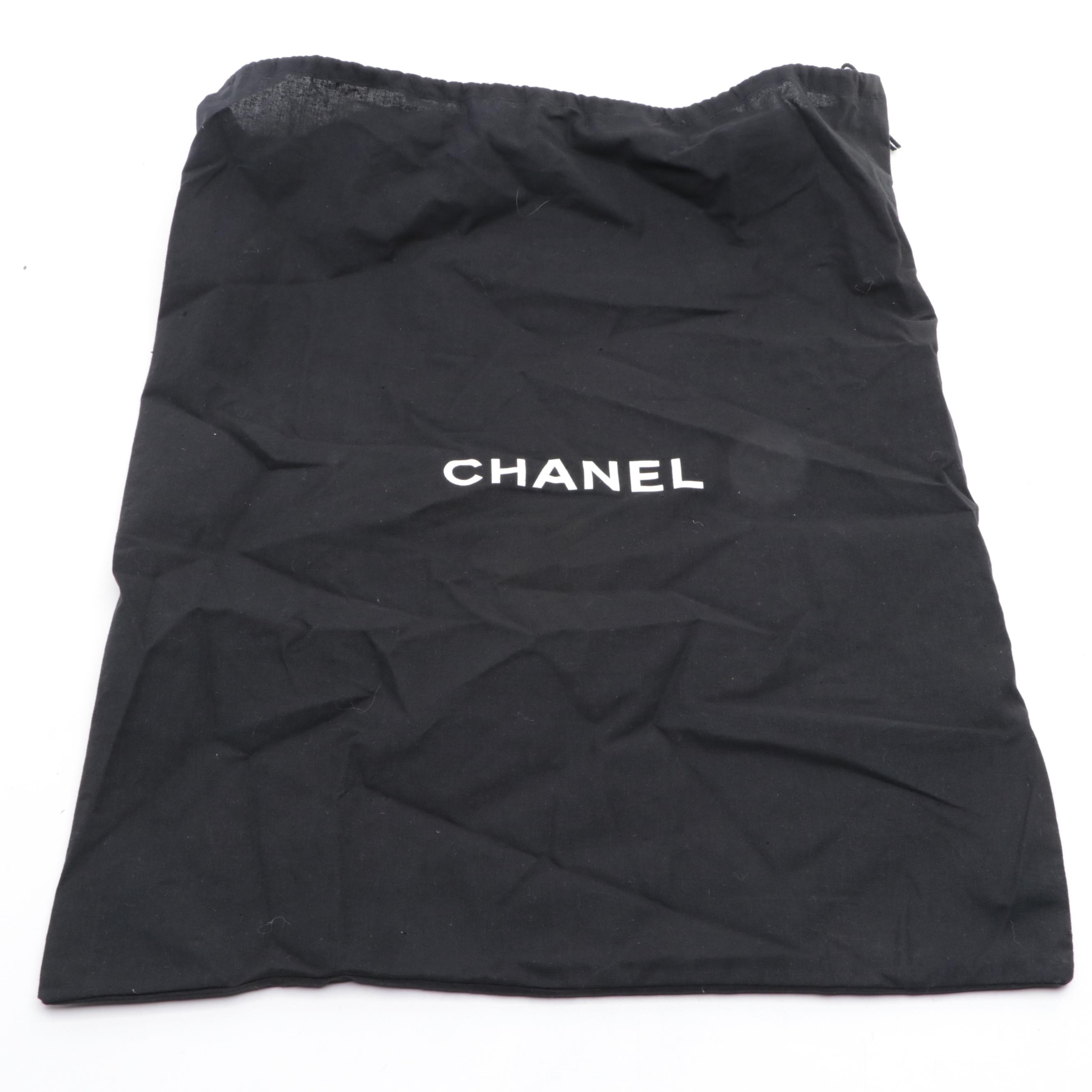 Chanel CC Medium Shoulder Tote in Black Caviar Leather