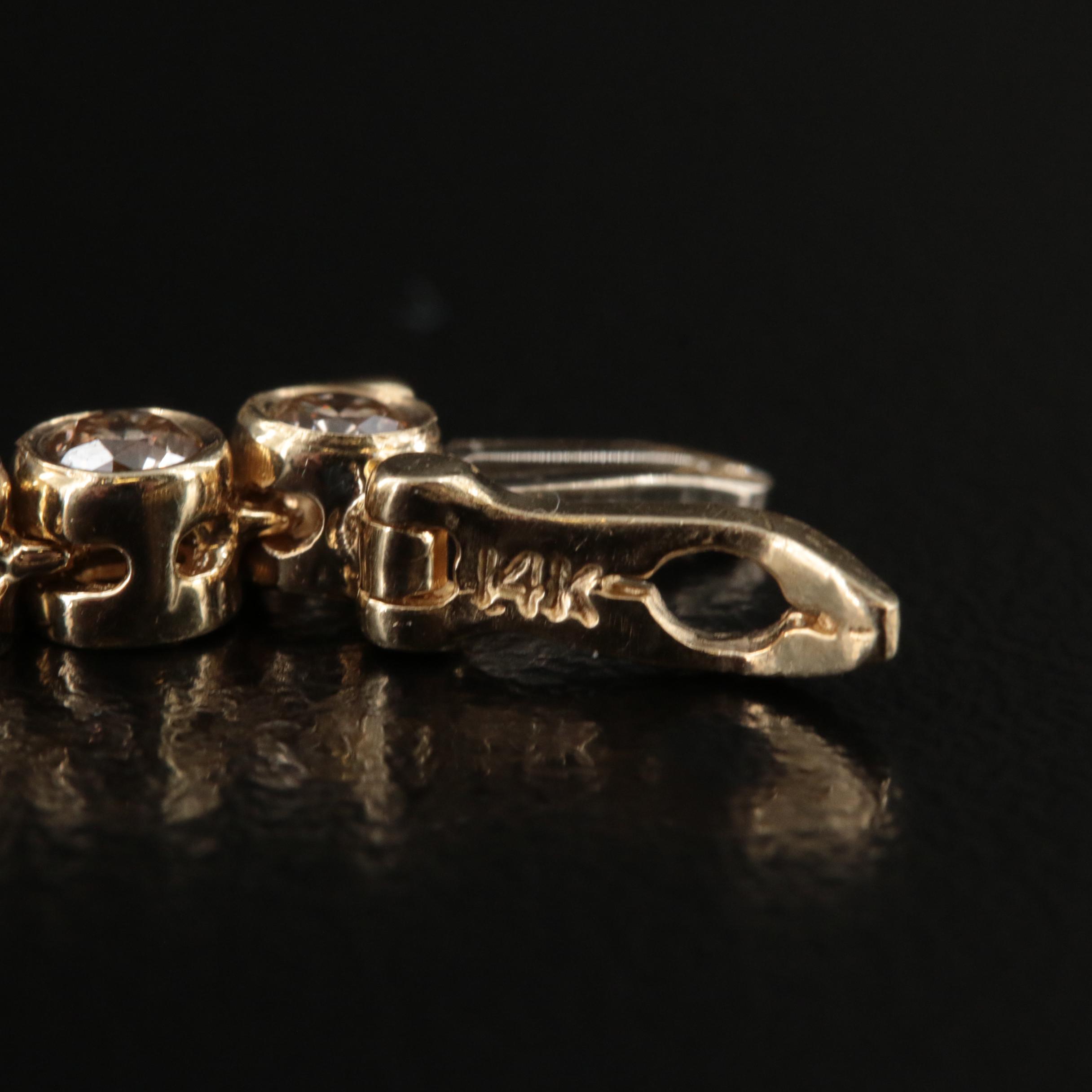 14K 13.90 CTW Diamond Graduated Rivière Necklace