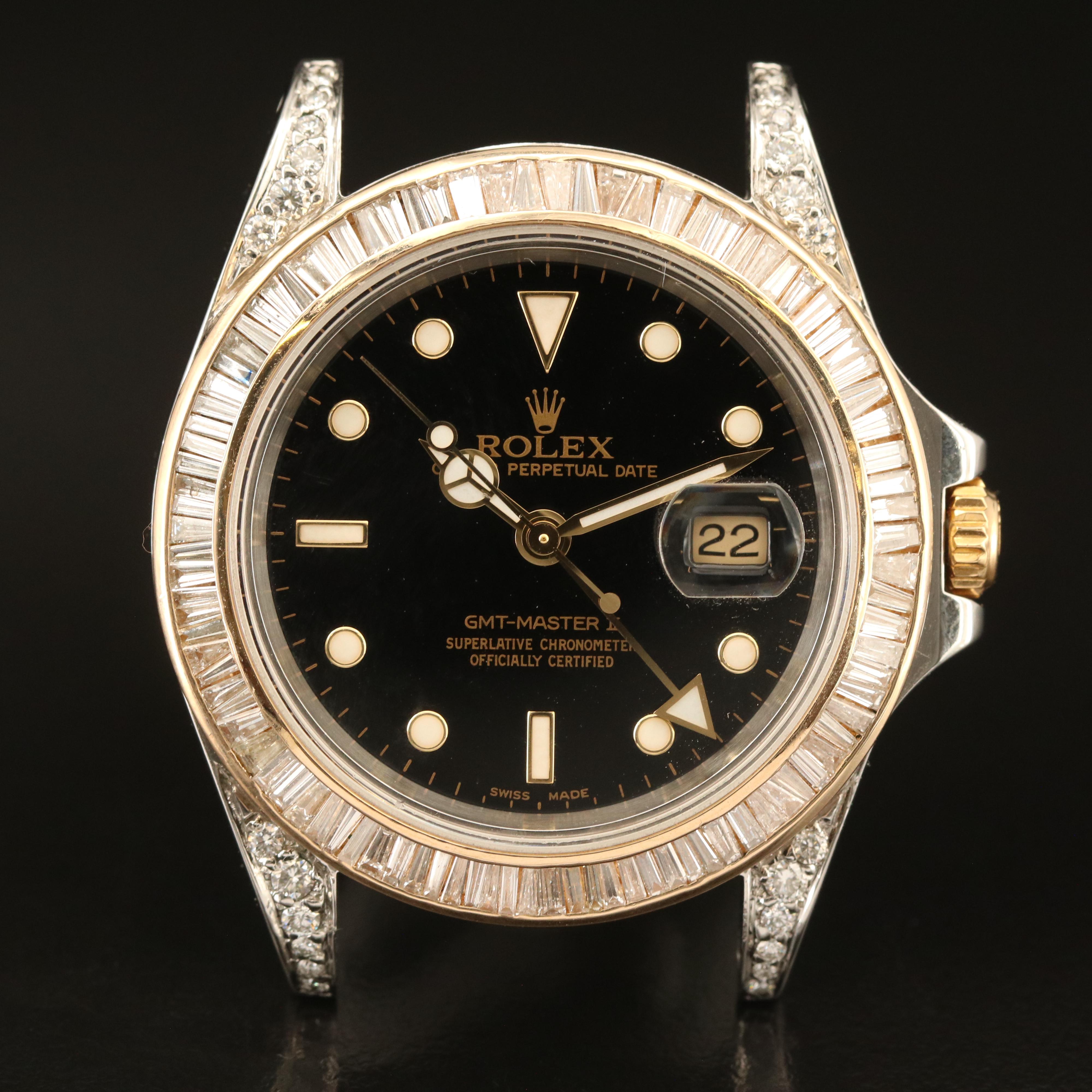 2001 Rolex 2.00 CTW Diamond GMT-Master II Watch