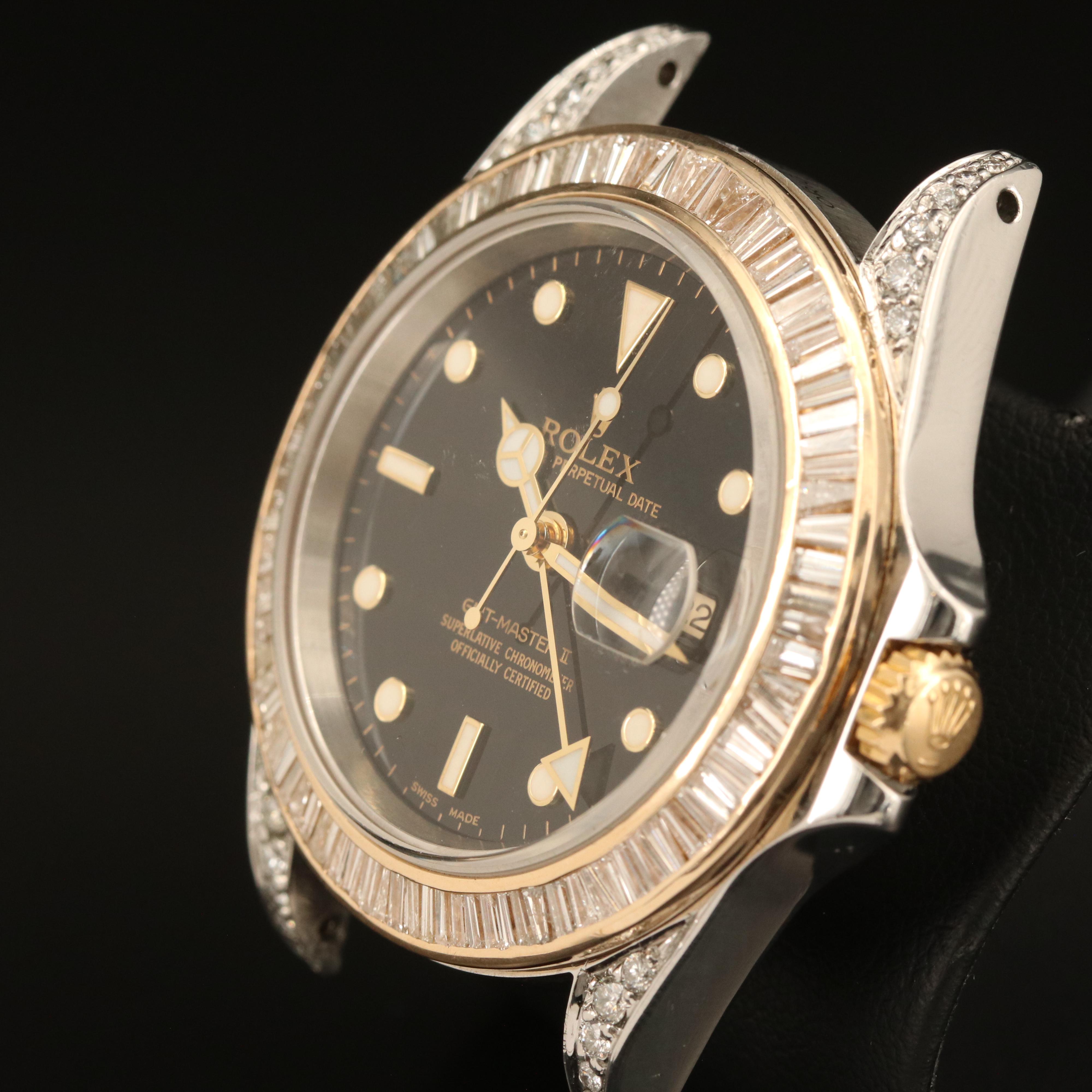 2001 Rolex 2.00 CTW Diamond GMT-Master II Watch