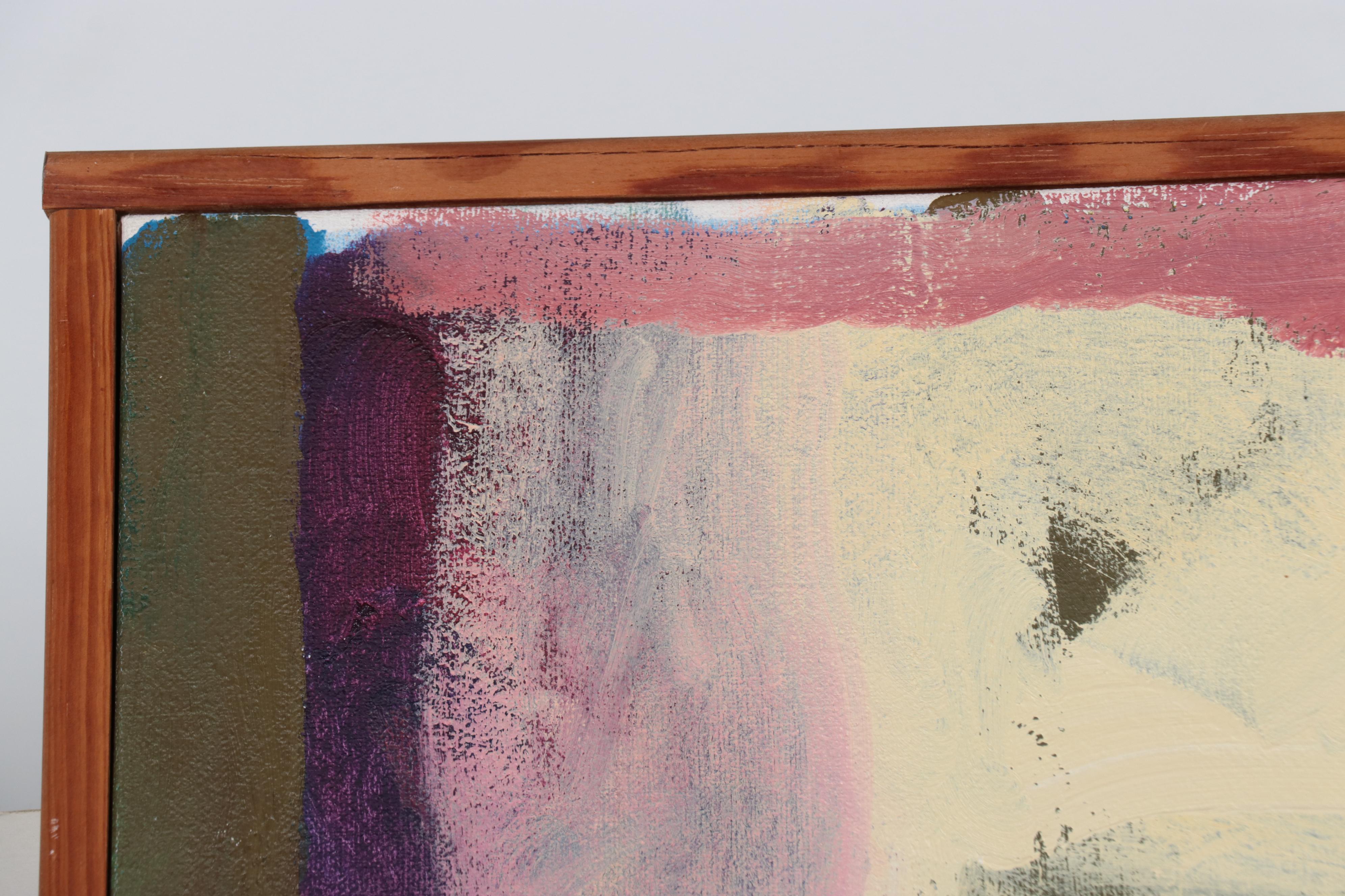 Jeaneen Barnhart Gestural Oil Painting of Figure, 1998