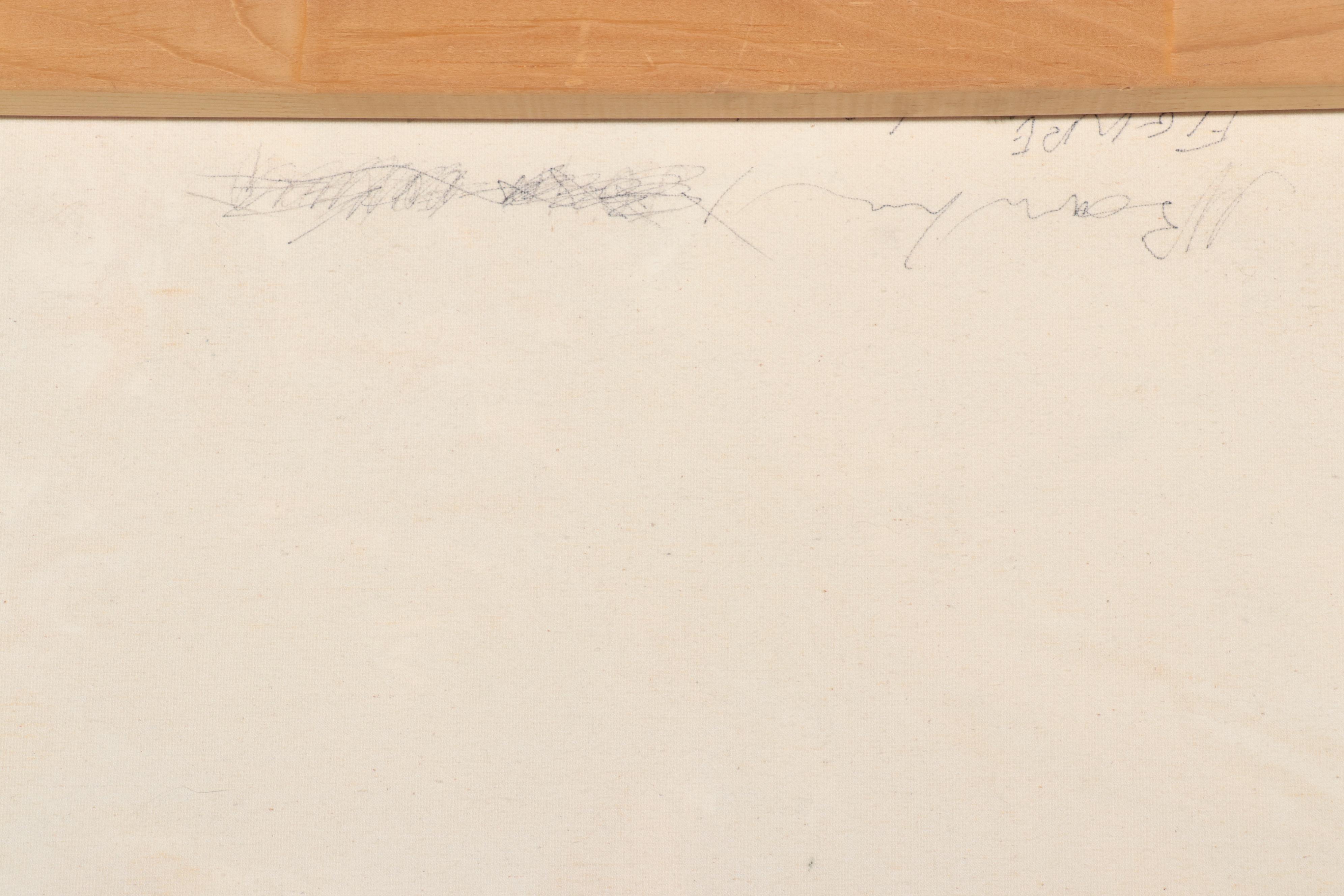 Jeaneen Barnhart Gestural Oil Painting of Figure, 1998