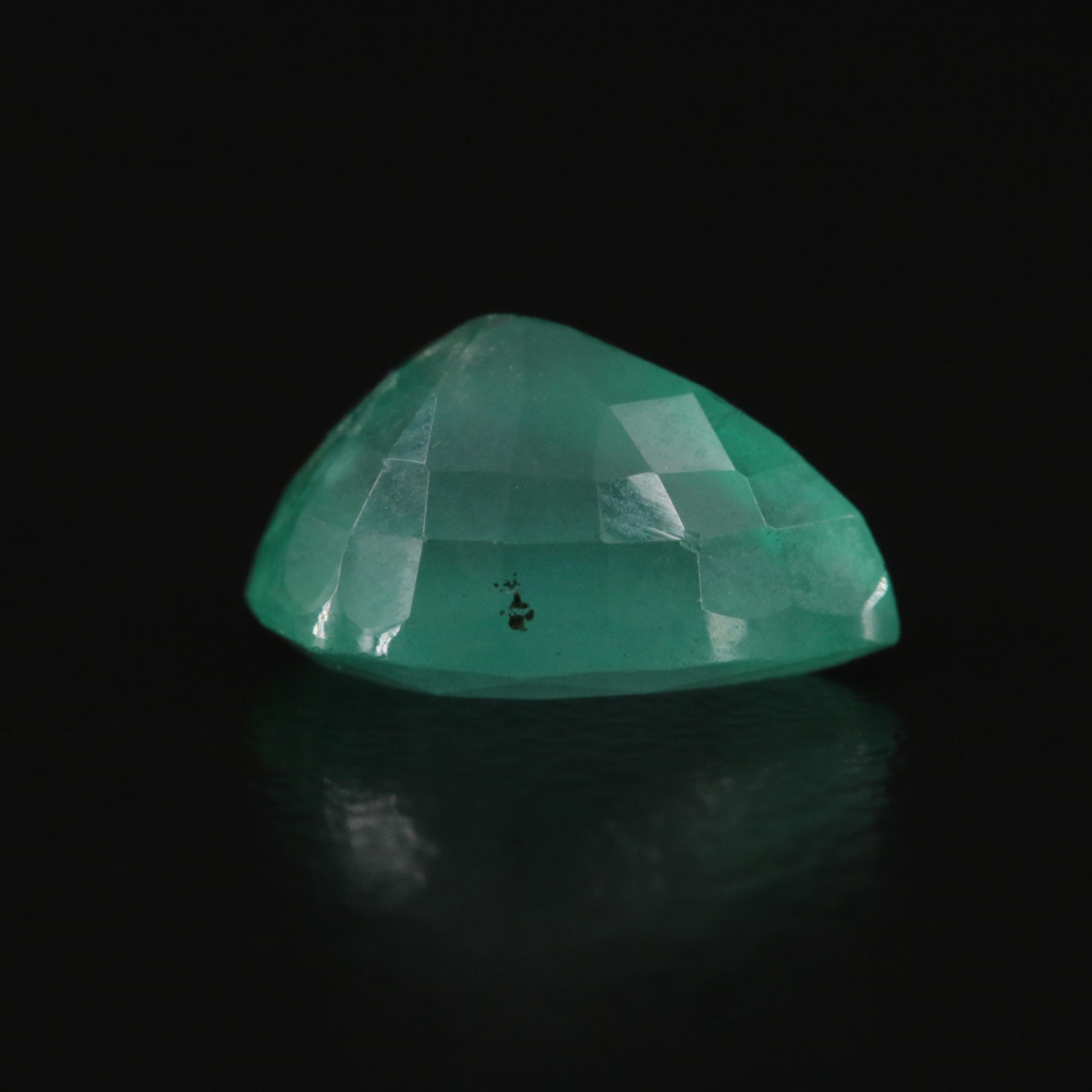 Loose 2.28 CT Pear Faceted Emerald