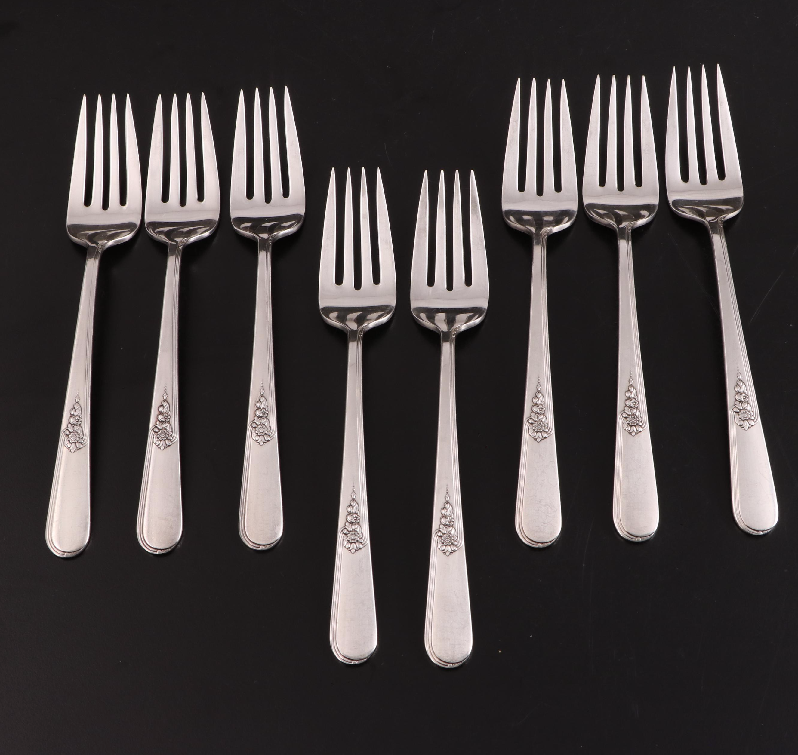 Holmes and Edwards "Youth" Silver Plate Flatware, Mid-20th Century