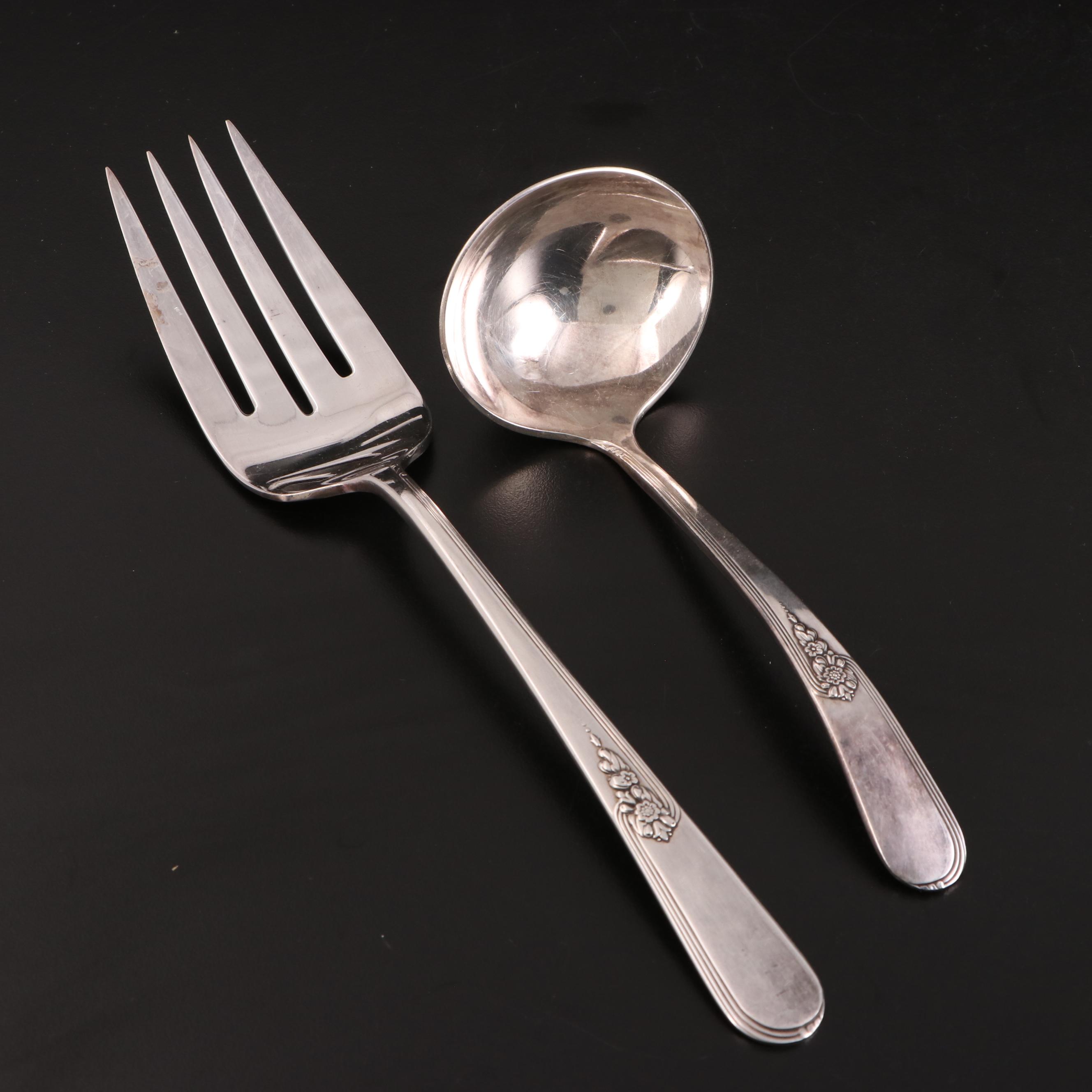 Holmes and Edwards "Youth" Silver Plate Flatware, Mid-20th Century