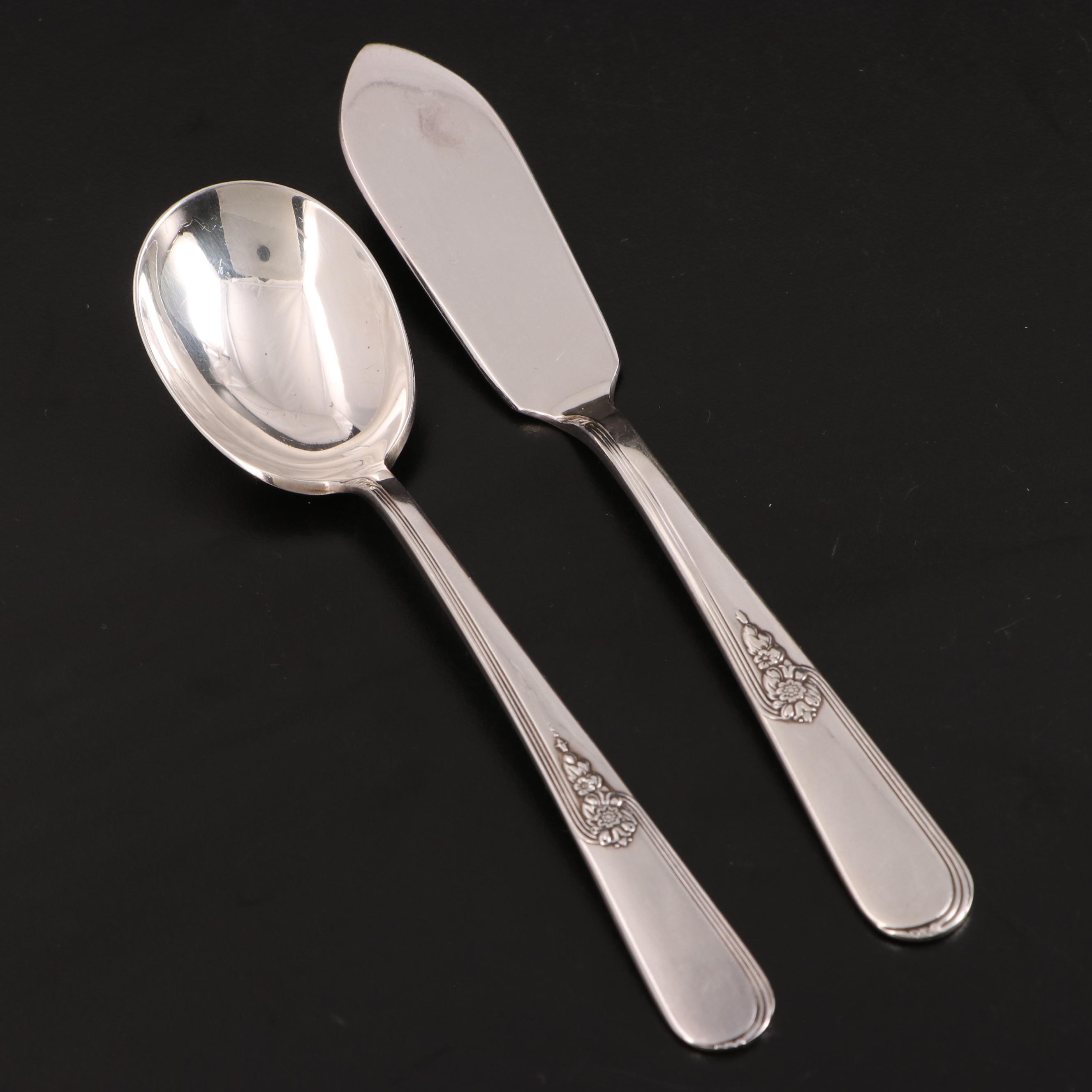 Holmes and Edwards "Youth" Silver Plate Flatware, Mid-20th Century