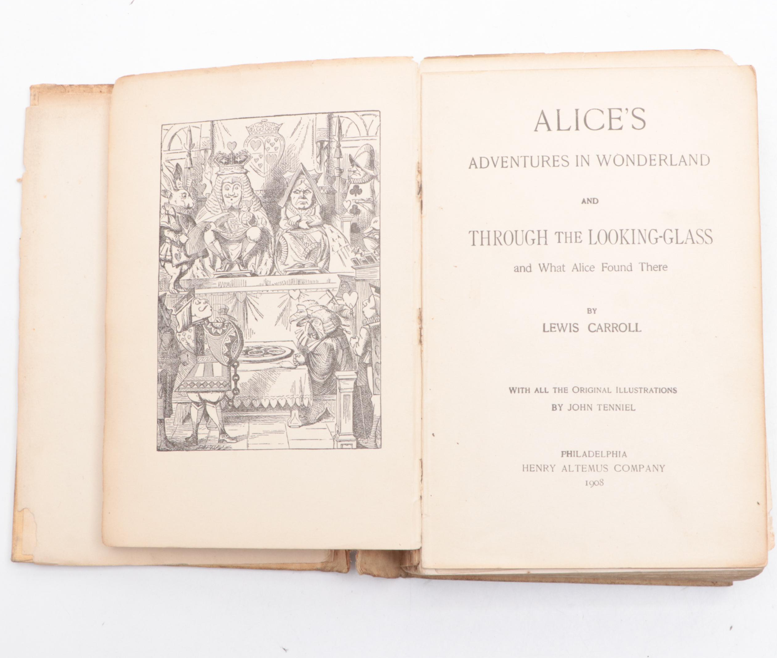 Illustrated "Alice's Adventures in Wonderland" by Lewis Carroll, 1908