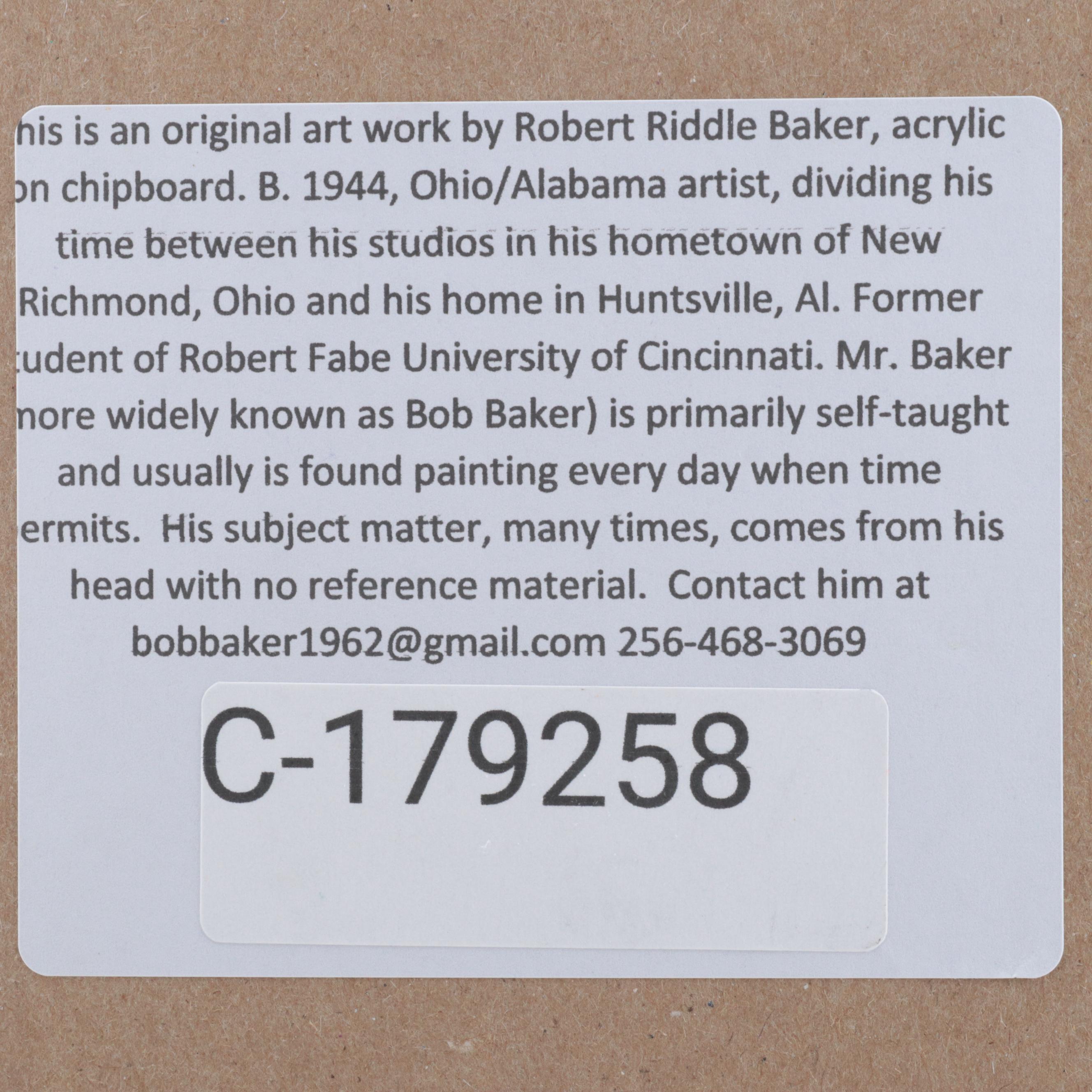 Robert Riddle-Baker Acrylic Landscape Painting "The Promise of the Soil," 2023