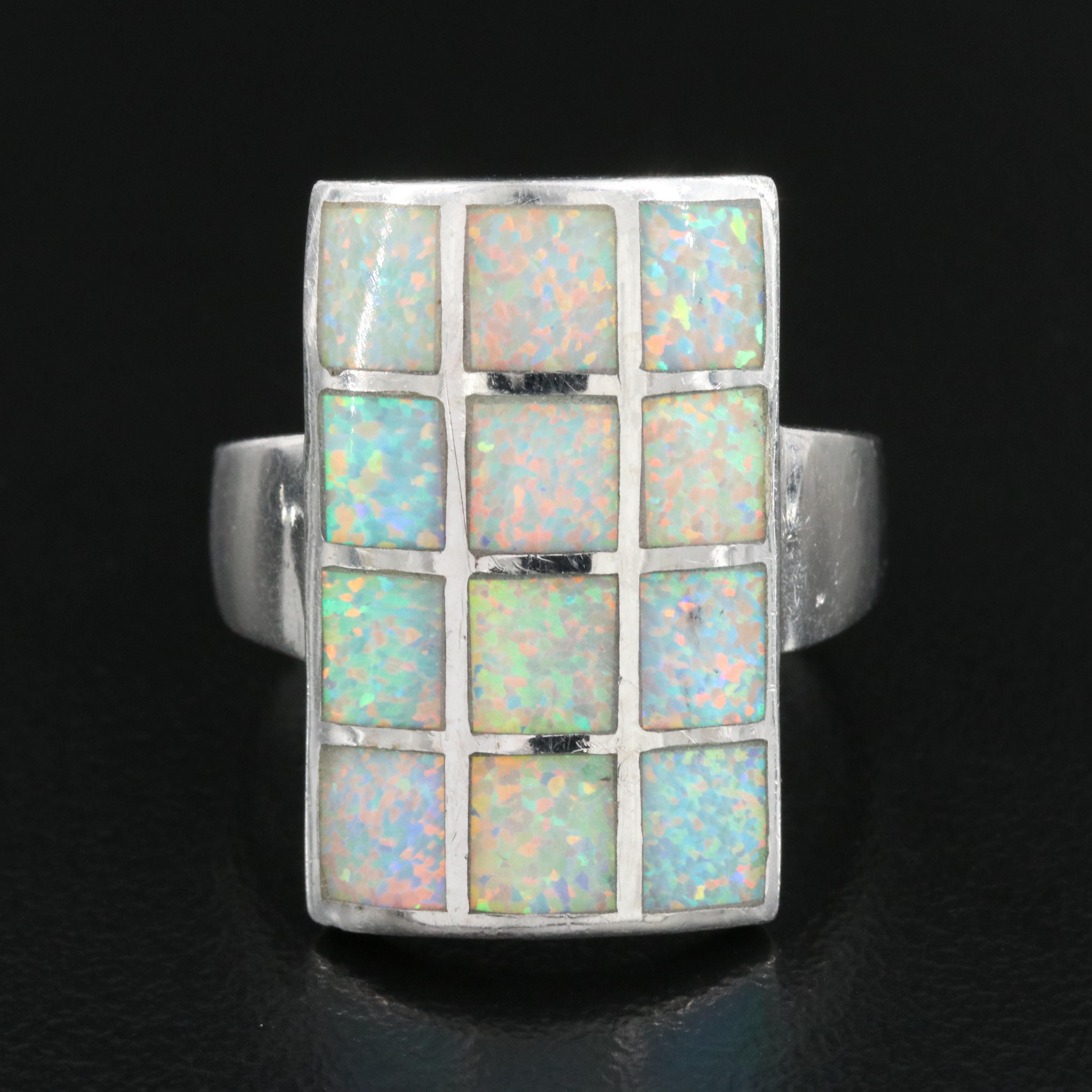 Sterling Opal Ring