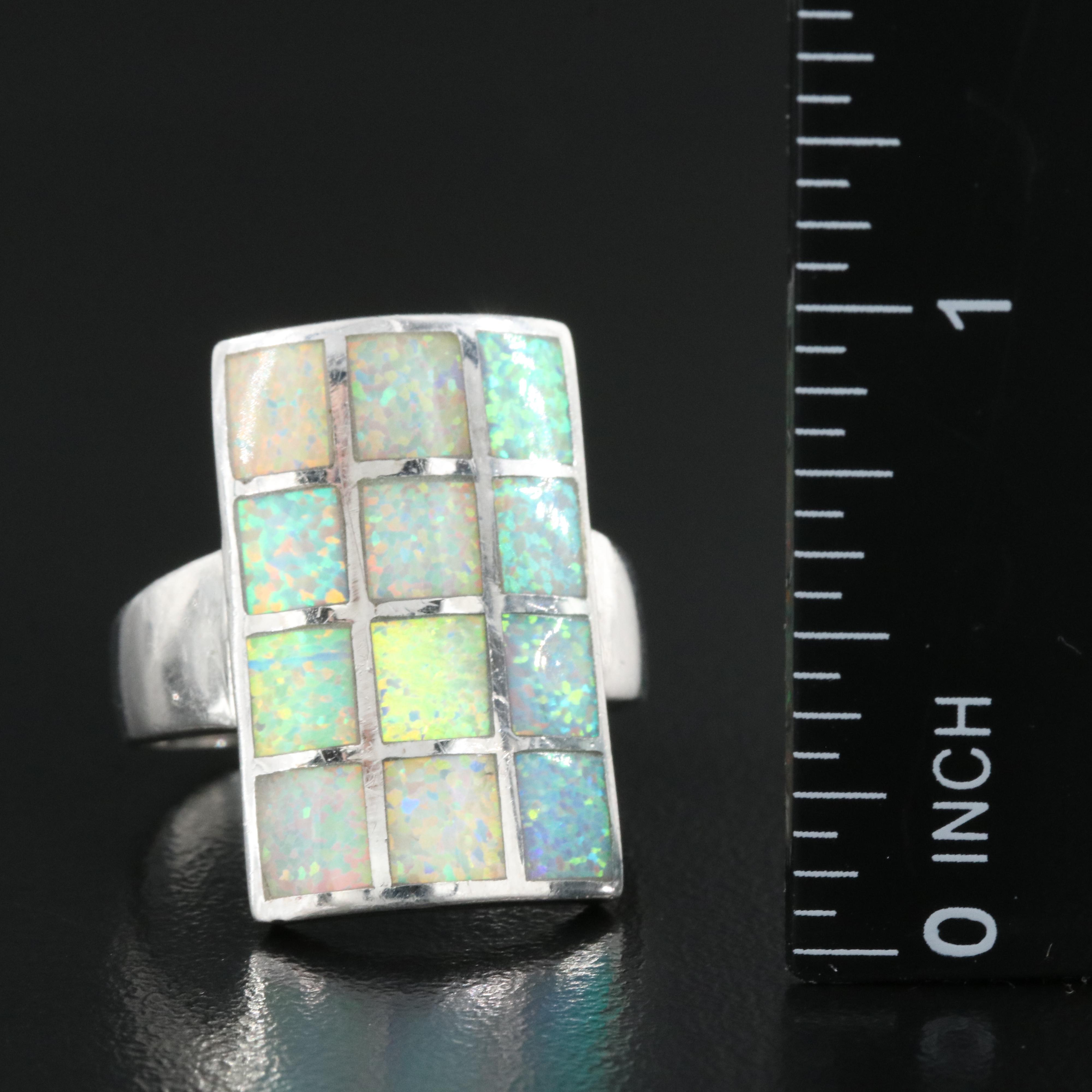 Sterling Opal Ring