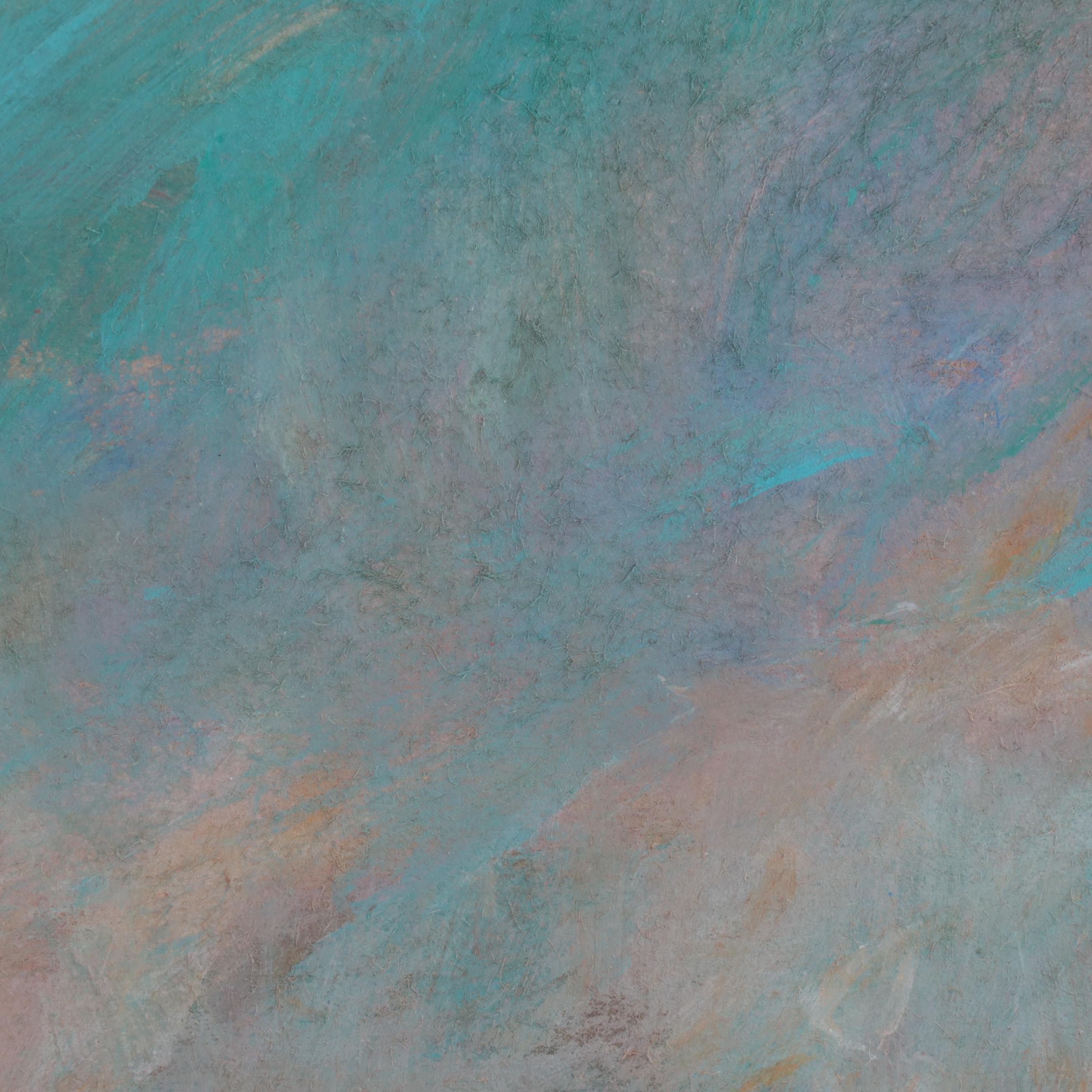 Robert Riddle-Baker Acrylic Painting "Summer Rain on an Eroded Hillside," 2022