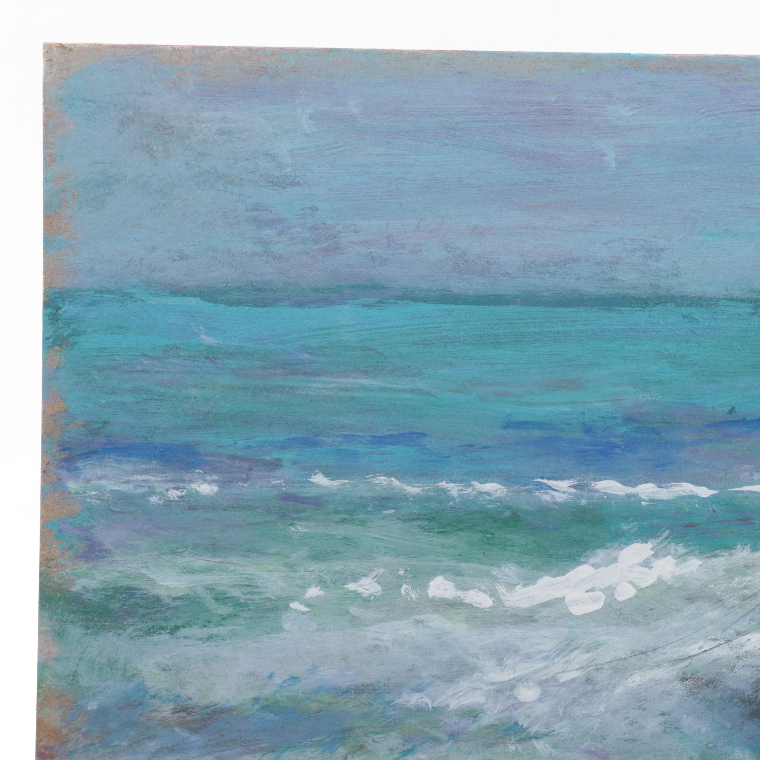 Robert Riddle-Baker Acrylic Painting "A Summer Wave," 2023