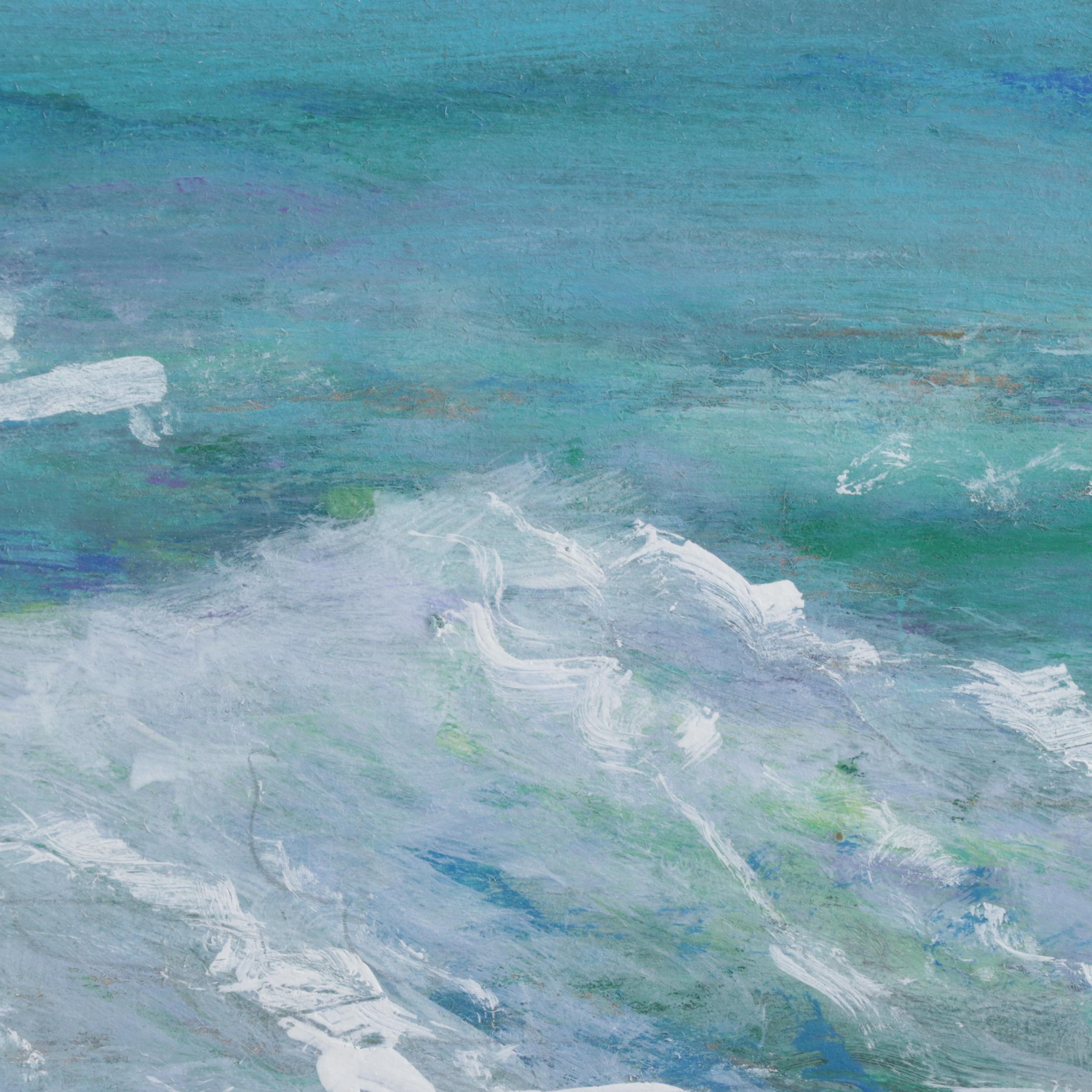 Robert Riddle-Baker Acrylic Painting "A Summer Wave," 2023