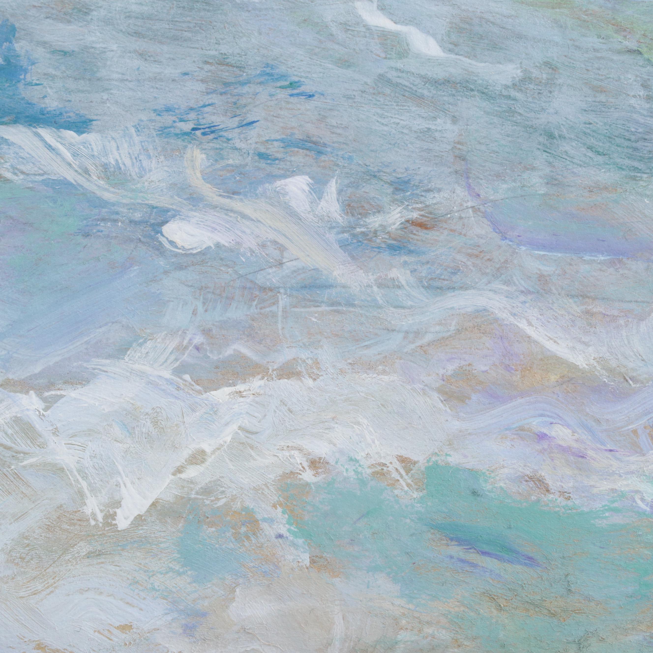 Robert Riddle-Baker Acrylic Painting "A Summer Wave," 2023