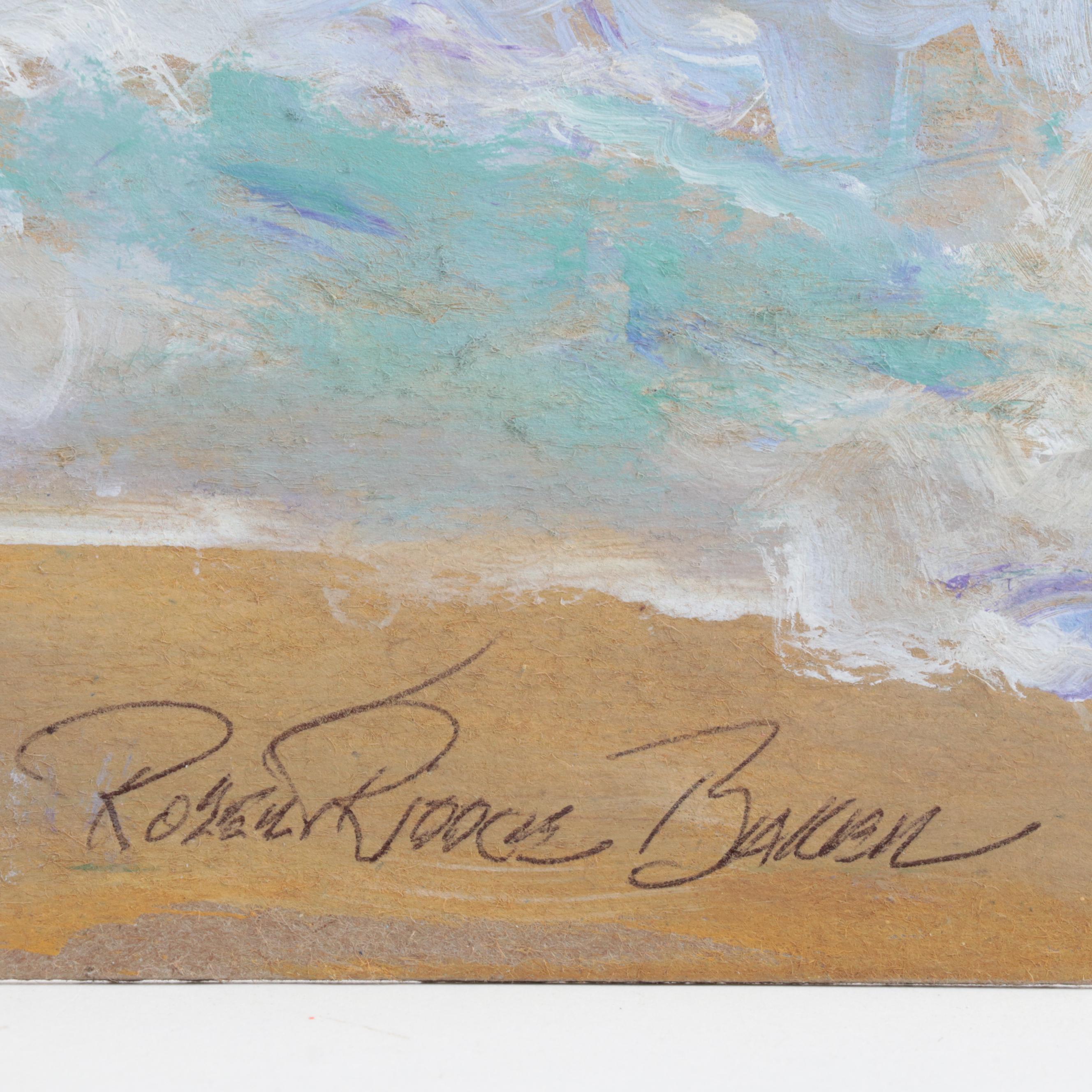 Robert Riddle-Baker Acrylic Painting "A Summer Wave," 2023