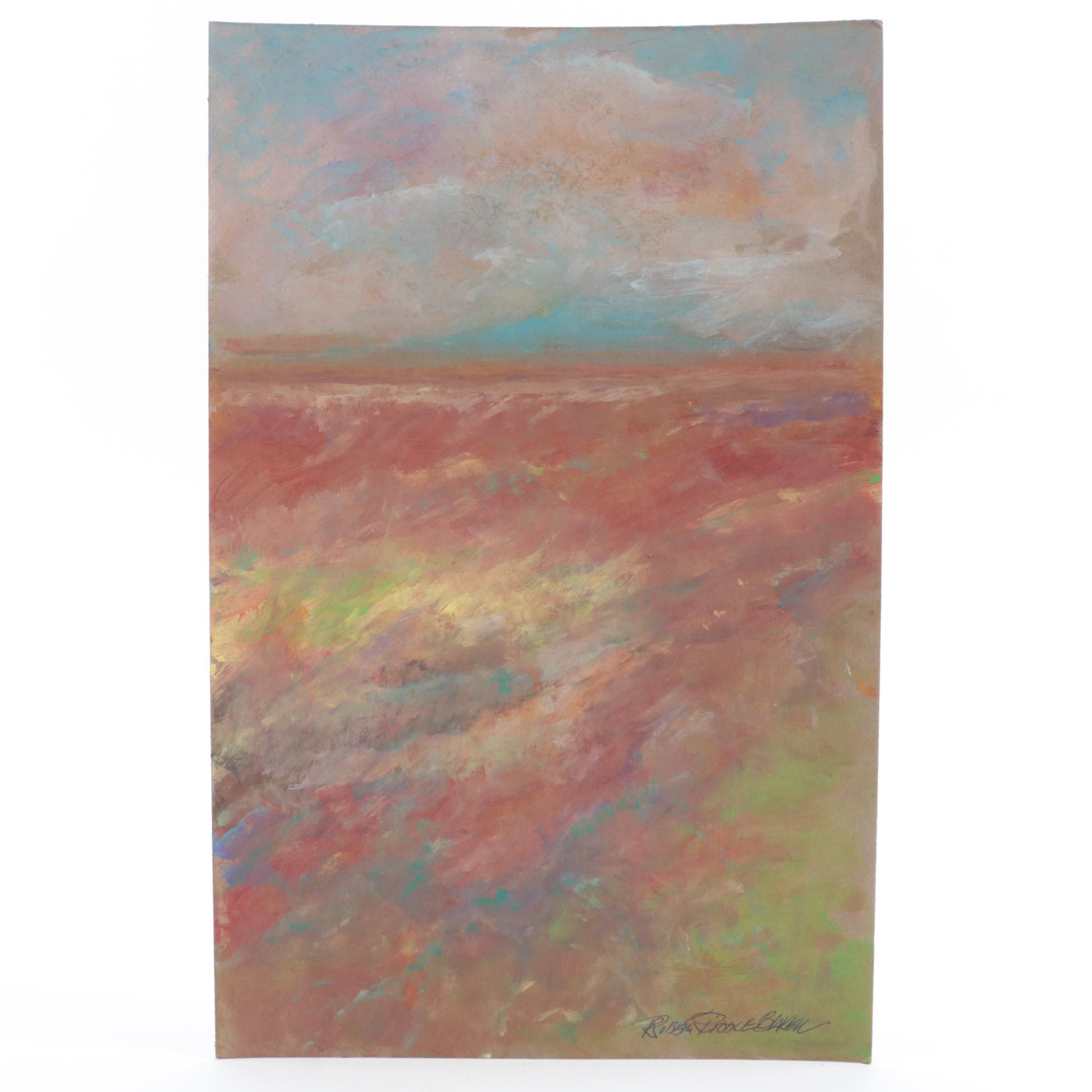 Robert Riddle-Baker Acrylic Landscape Painting "The Promise of the Soil," 2023