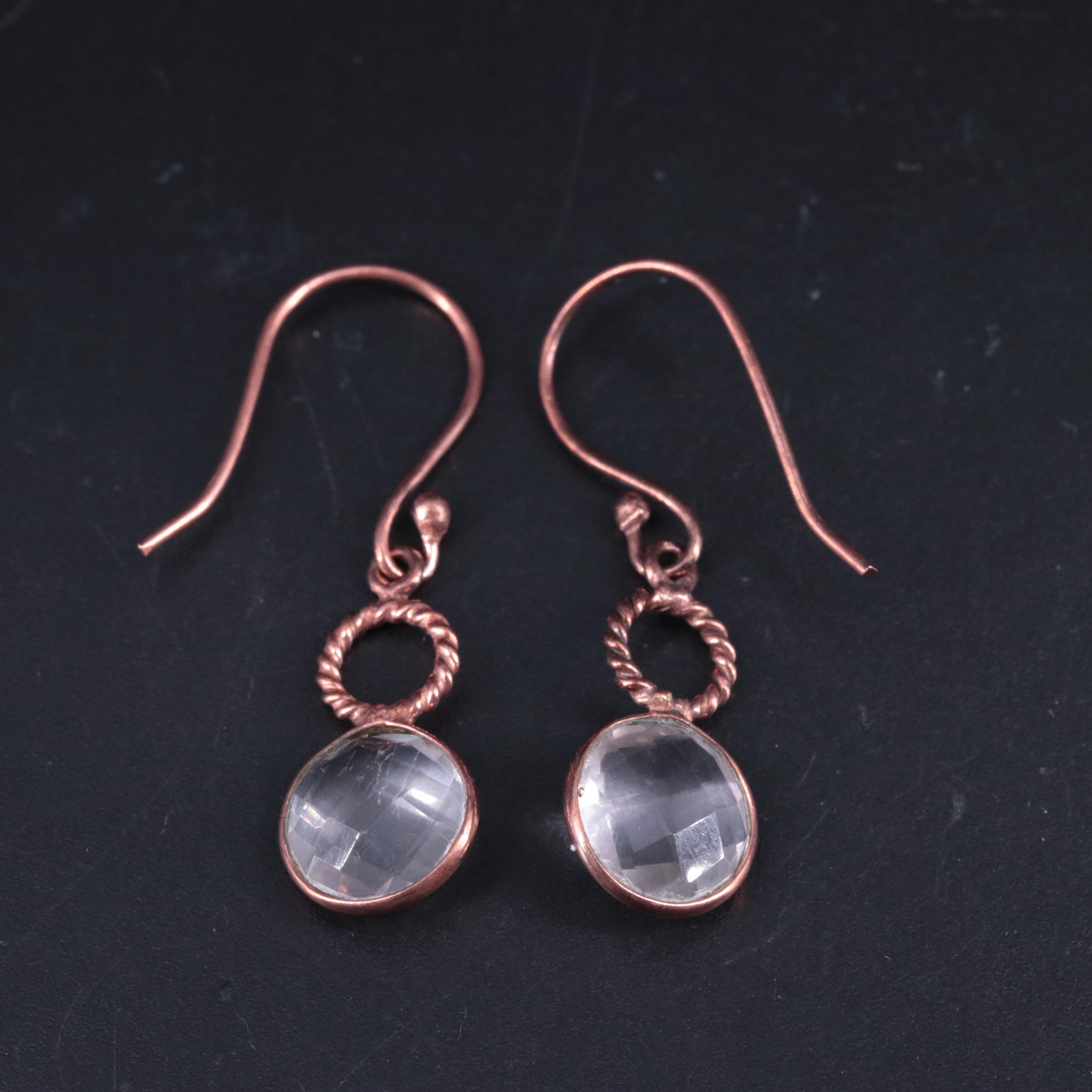 Rose Quartz Drop Earrings