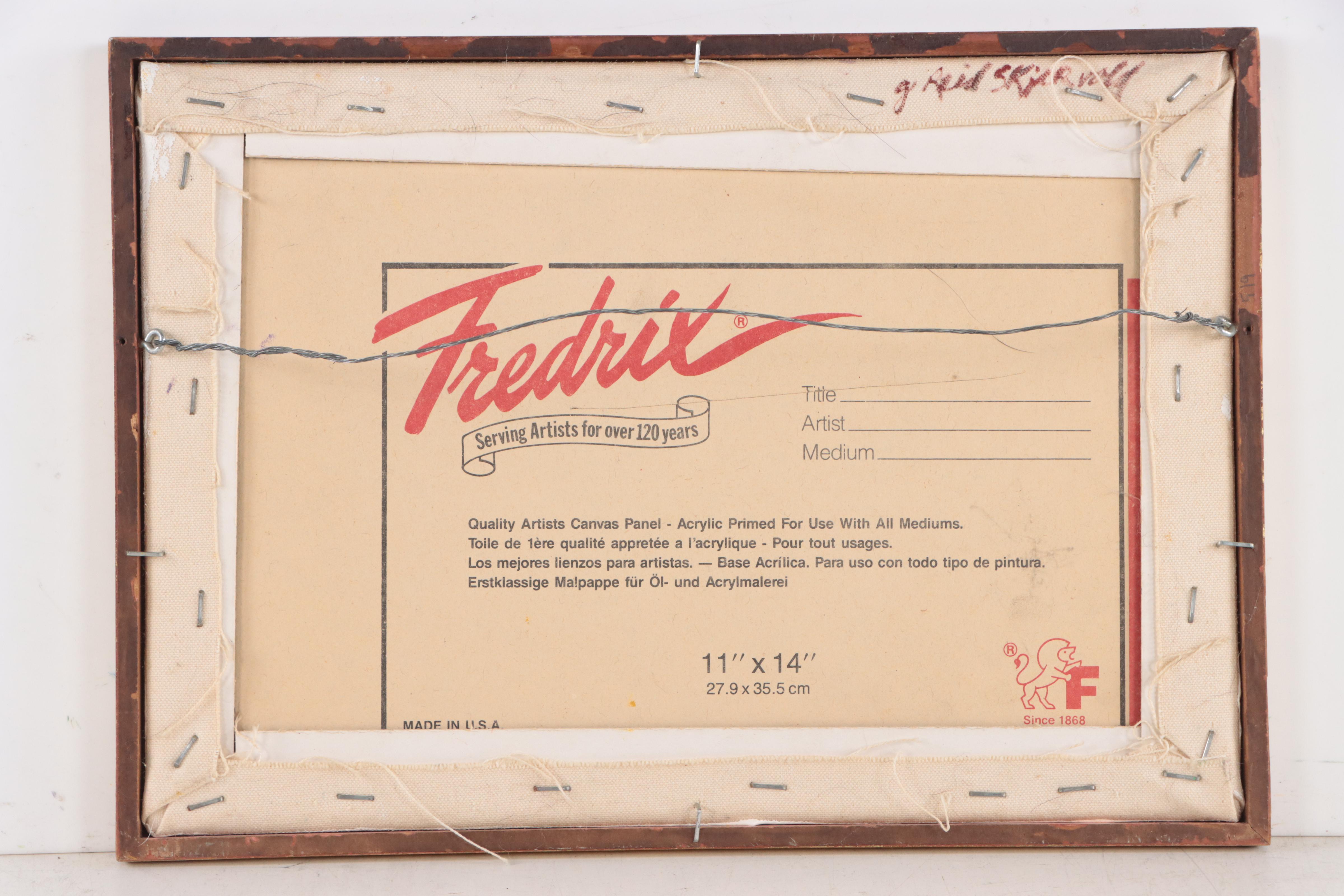 Gerri Reid Skjervold Still Life Acrylic Painting "Straw Hat With Sundress"