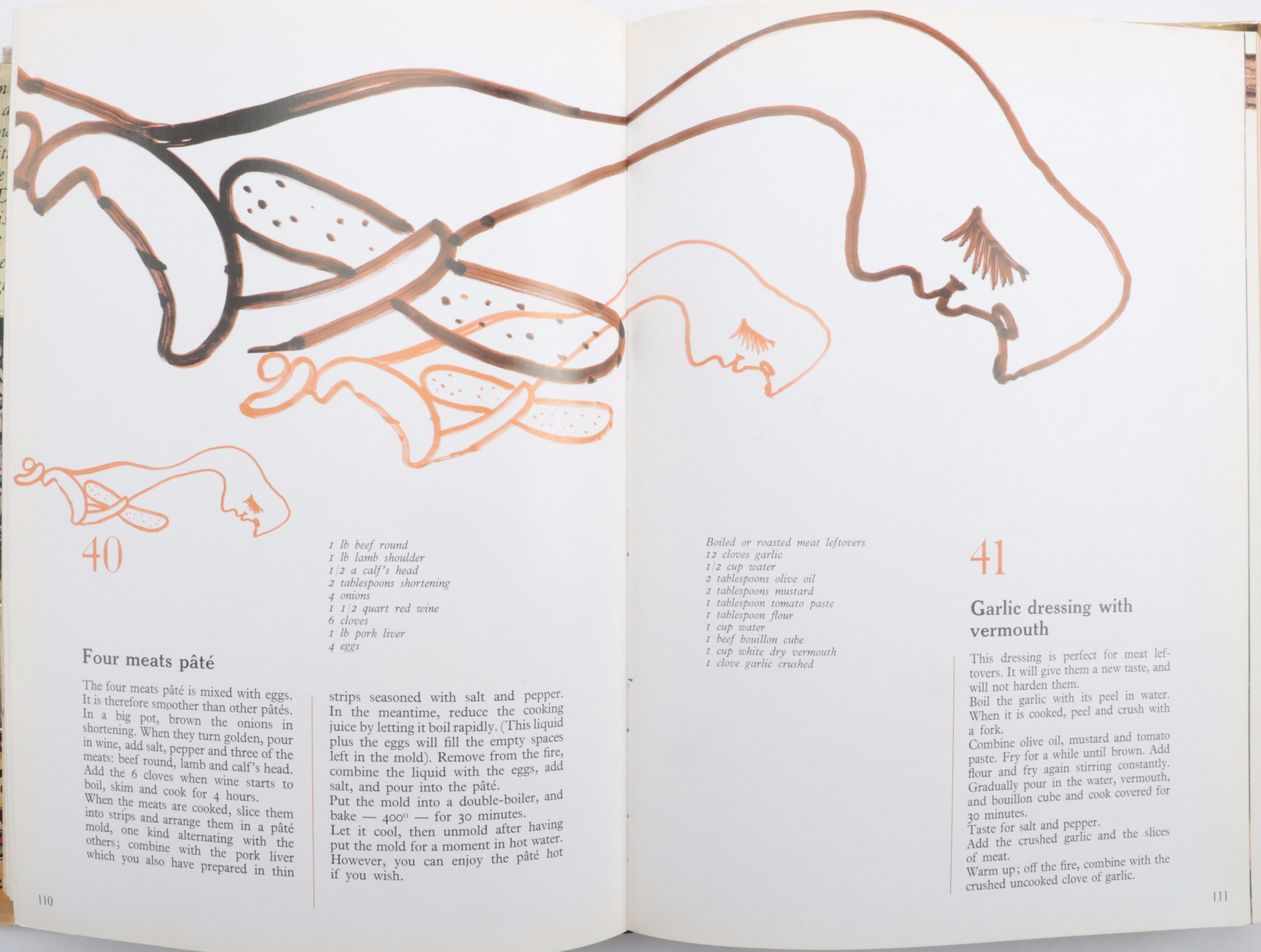 First Edition "Les dîners de Gala" by Salvador Dalí, 1973