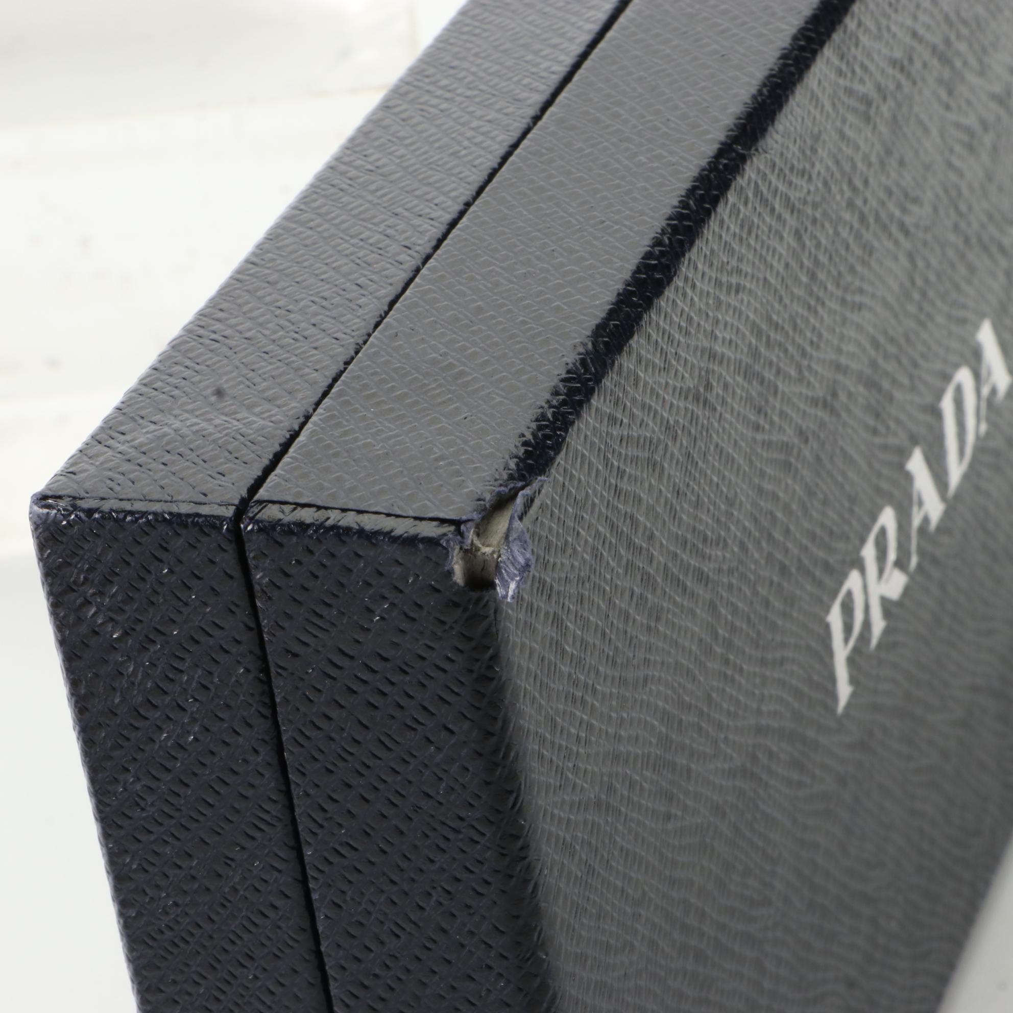 Prada Zip-Around Wallet in Cammeo Saffiano Leather with Box