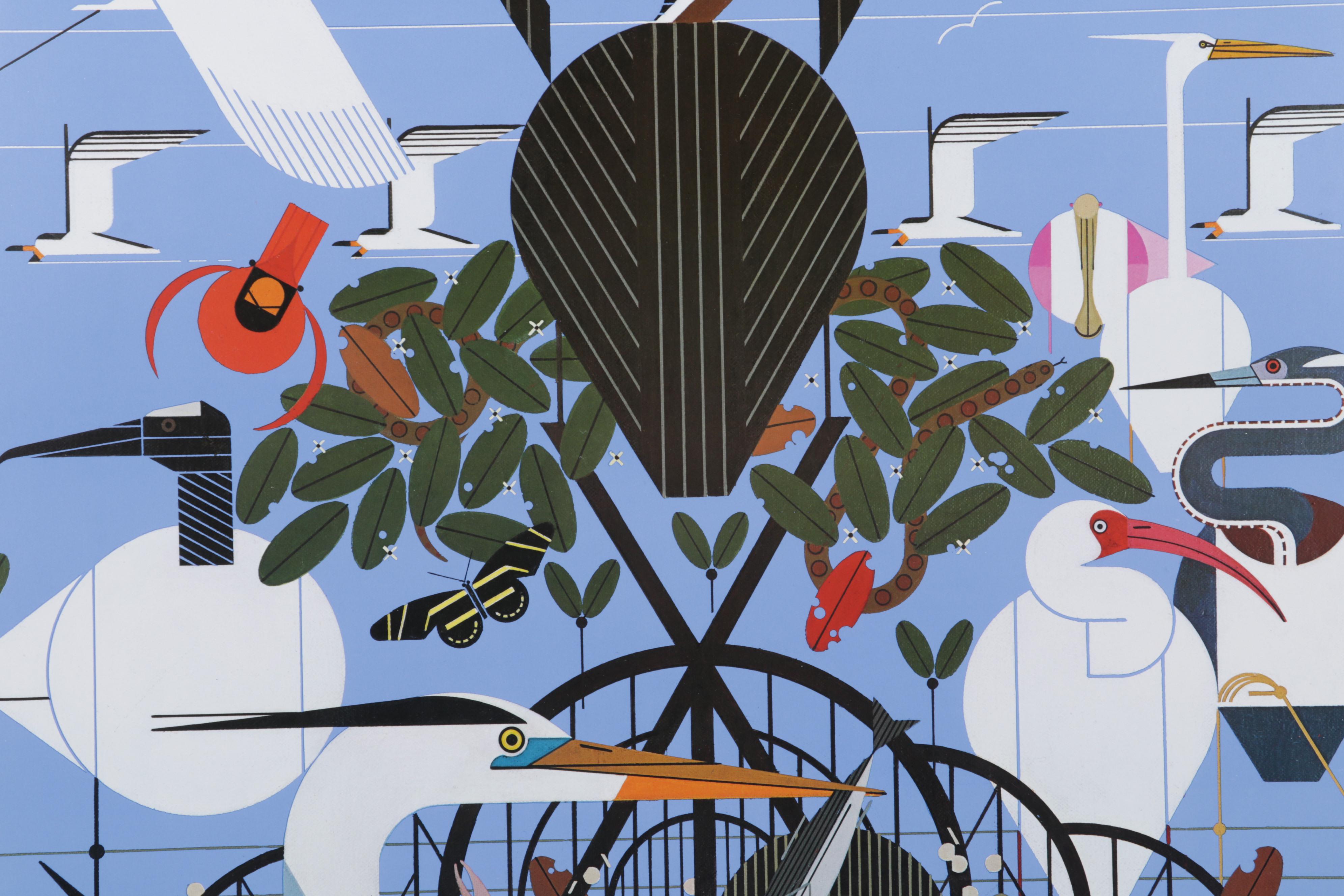 Offset Lithograph Poster After Charley Harper "The Conservancy, Naples, Florida"